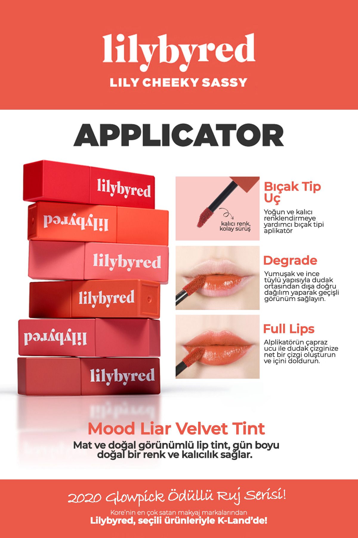 lilybyred-Velvet Textured Foam Tint Lipstick Lilybyred Mood Liar Velvet Tint 5