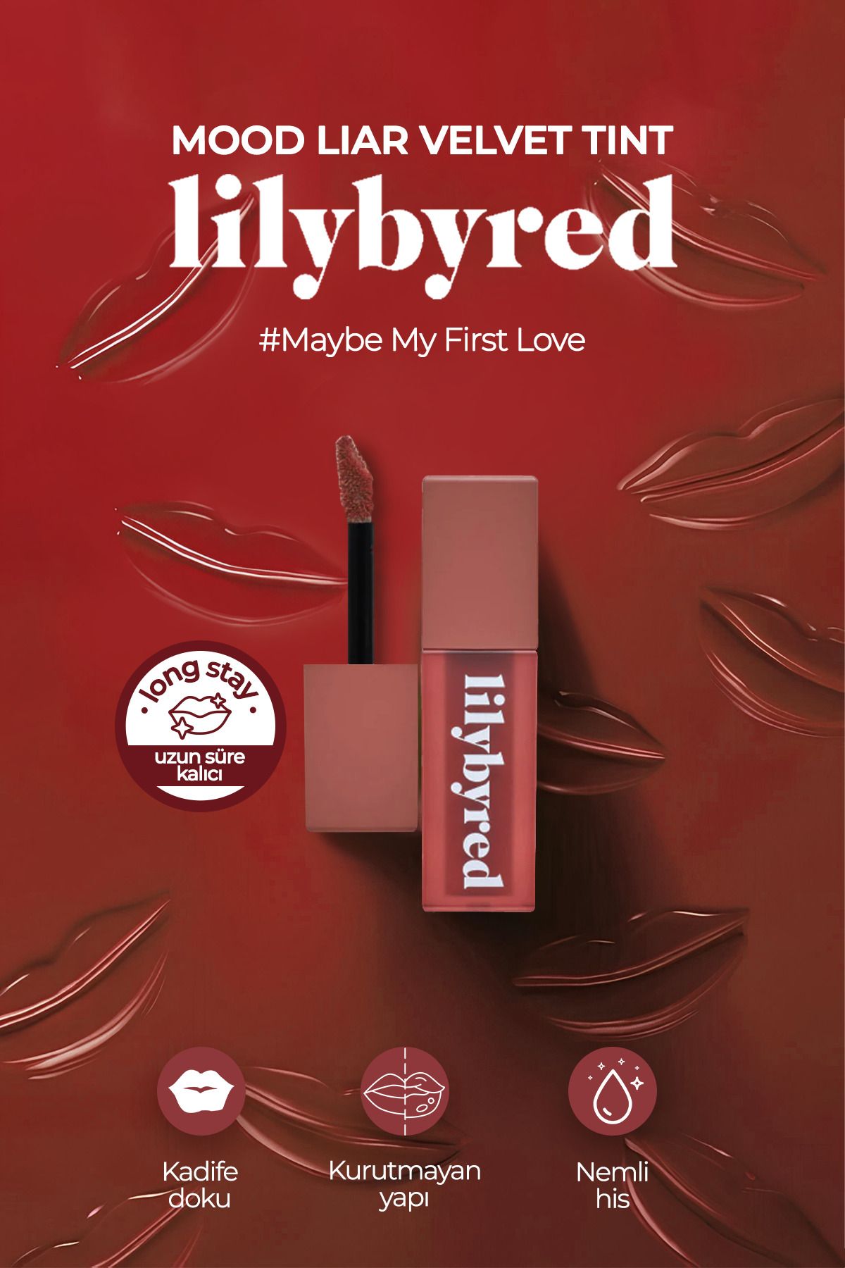 lilybyred-Velvet Textured Foam Tint Lipstick Lilybyred Mood Liar Velvet Tint 3