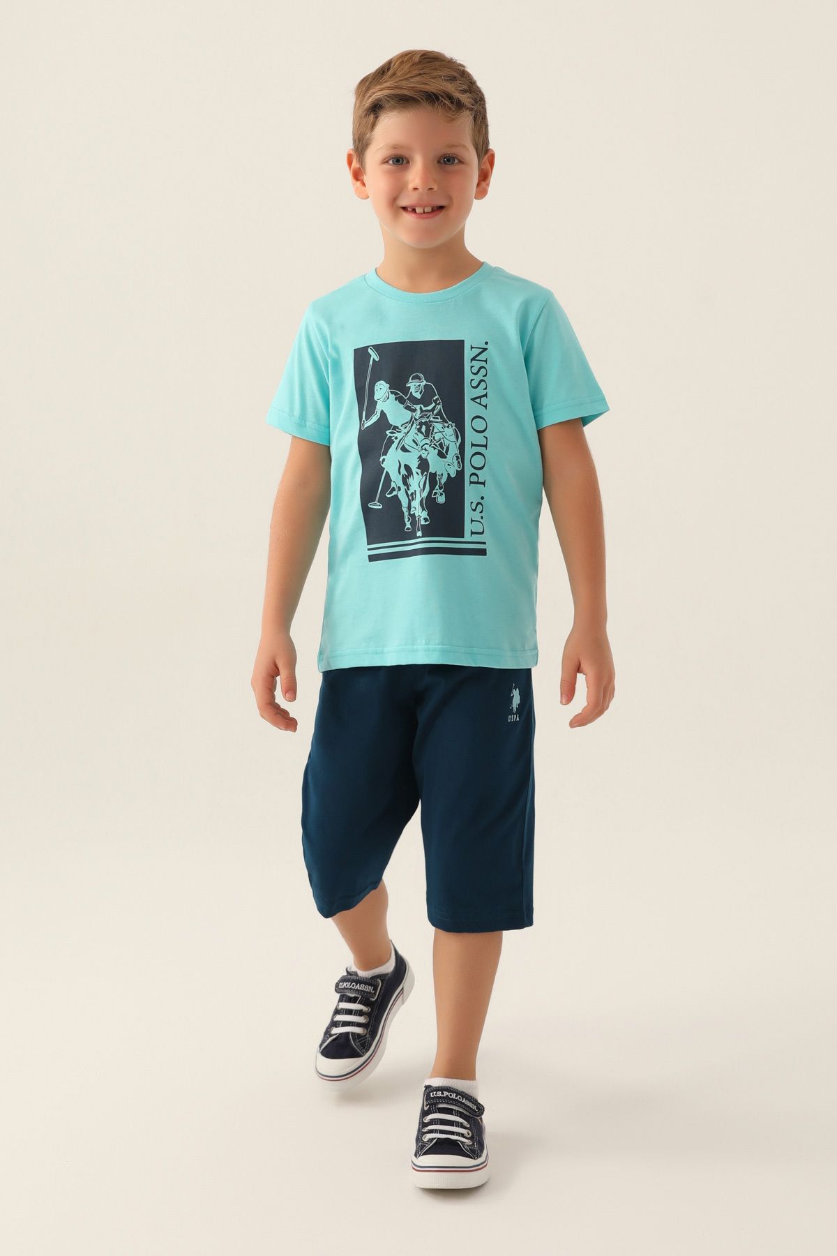 U.S. Polo Assn.-Set de imagini de sus și de jos cu licență pentru băiat 2