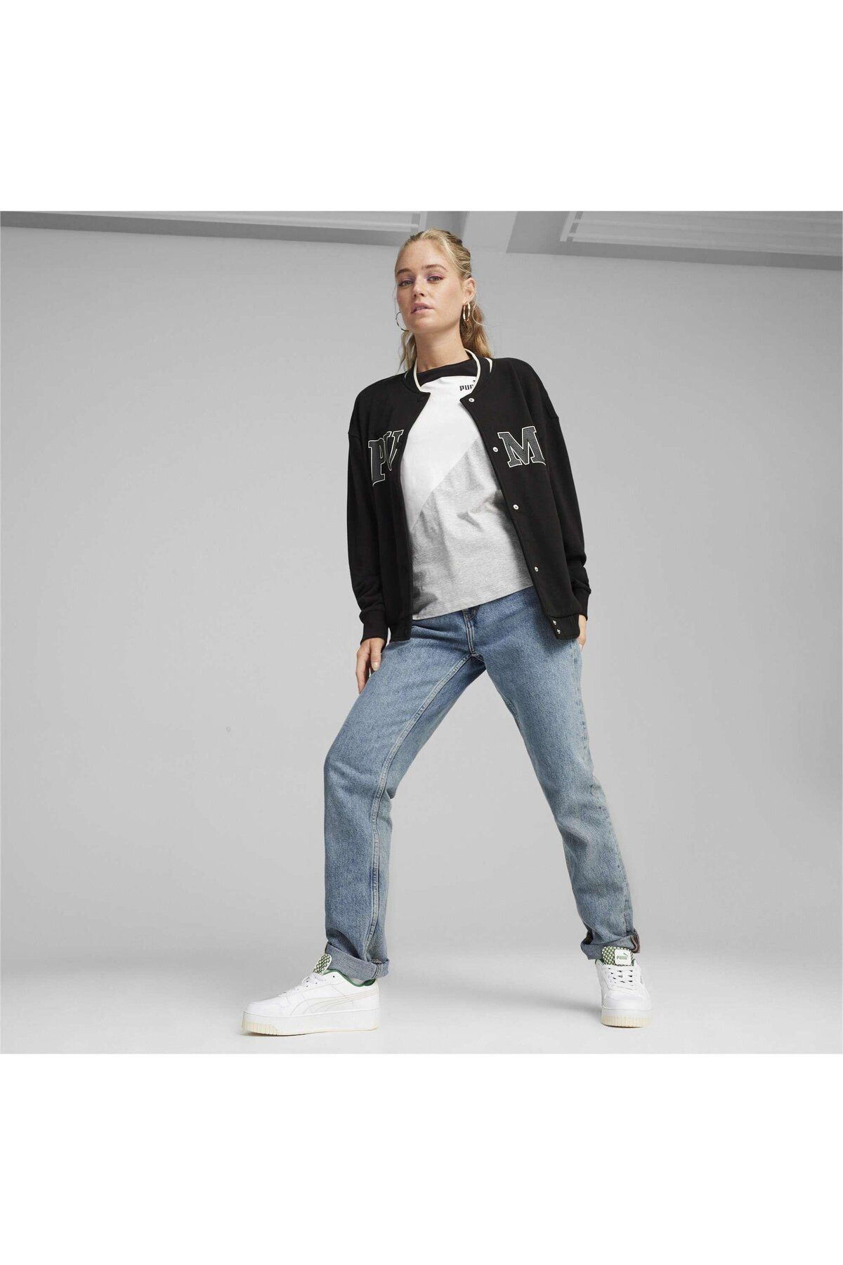 اسنیکر سفید زنانه Carina Street Blossom کفش ورزشی Puma
