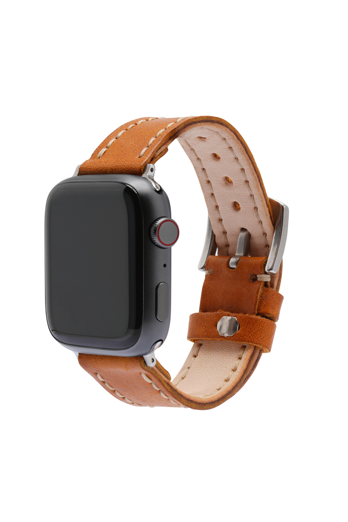 Handmade Apple Watch Strap, 42,44,45,49 mm Case, Genuine Genuine Leather, Hand Sewing,