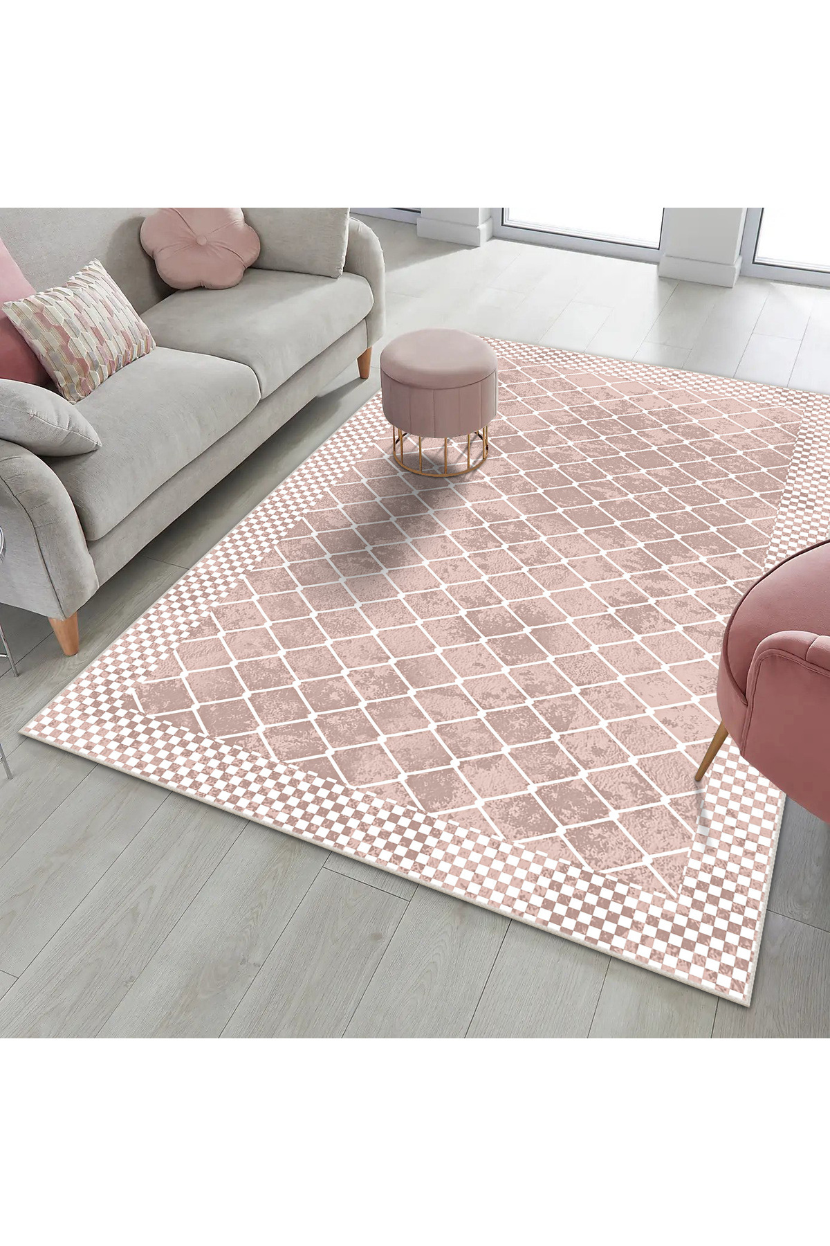 Modern Digital Printing Four Seasons Washable Anti-Slip Floor Living Room Rug Kitchen Rug Runner VCH