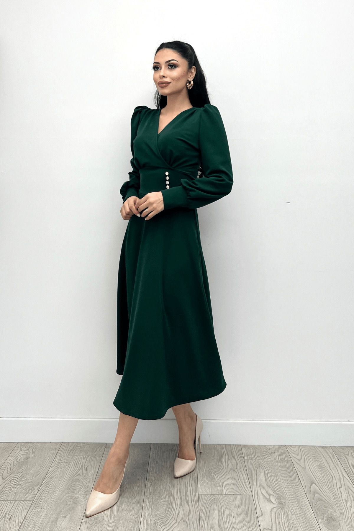Green midi new arrivals prom dress
