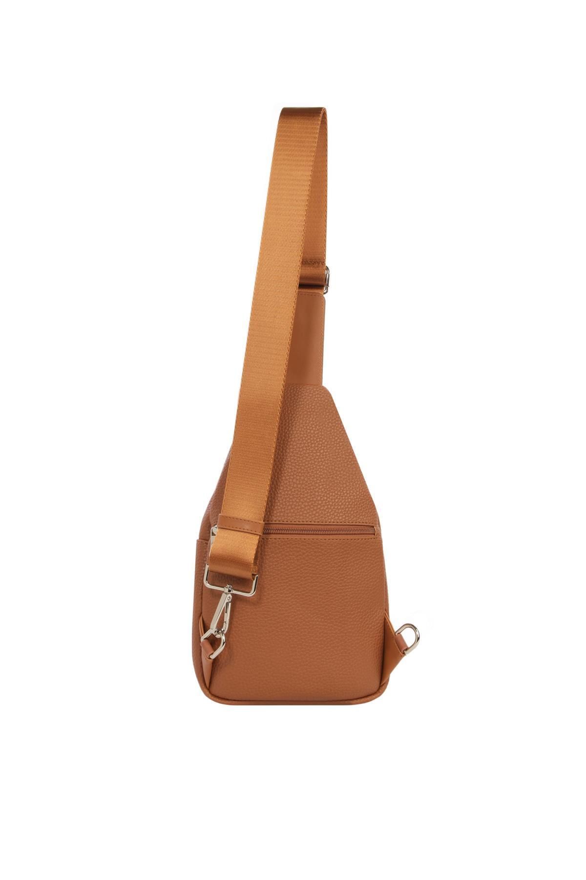 CENGİZ PAKEL-Cengiz Pakel Unisex Crossbody Bag - 7474 - Tan 4