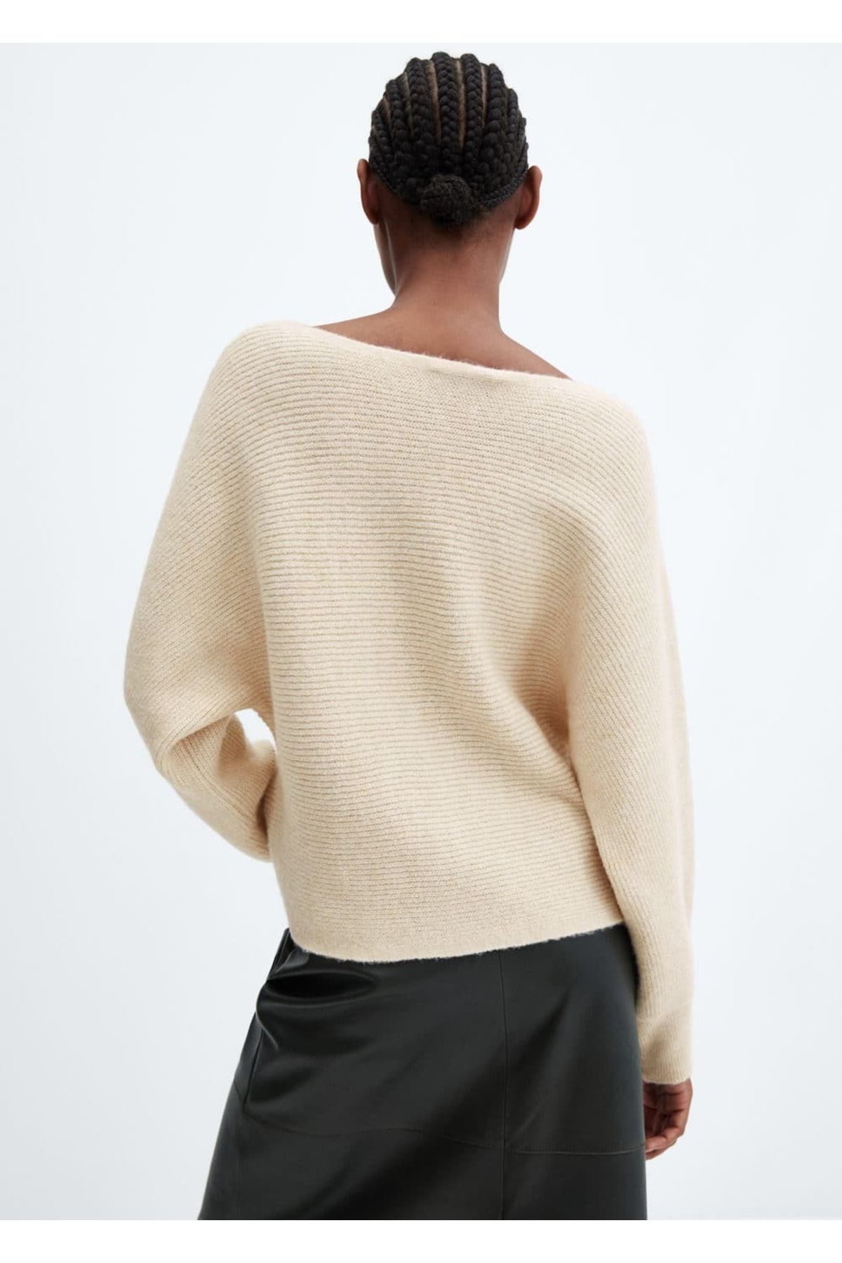 MANGO Woman-Sweater with watermelon sleeves 4