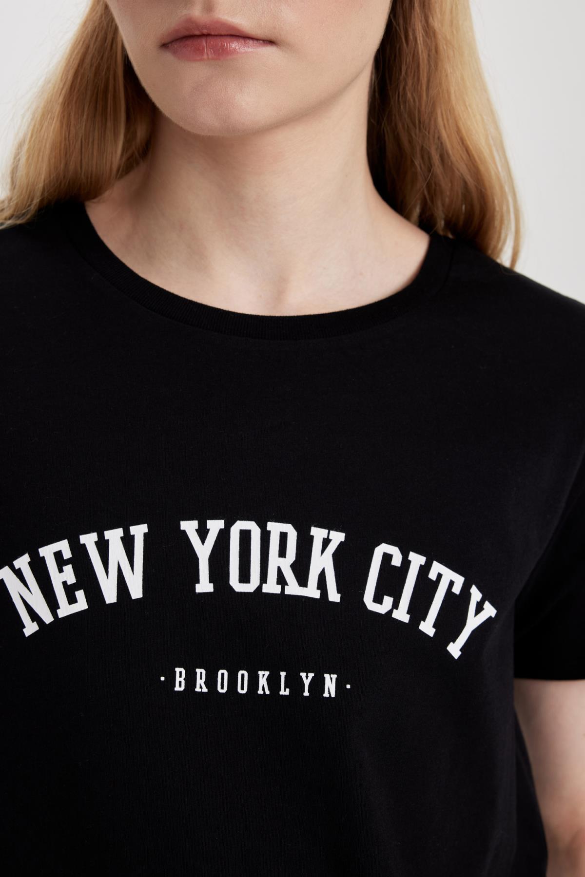 تی شرت زنانه دفاکتو | C2581AX24SM Defacto - Image 5