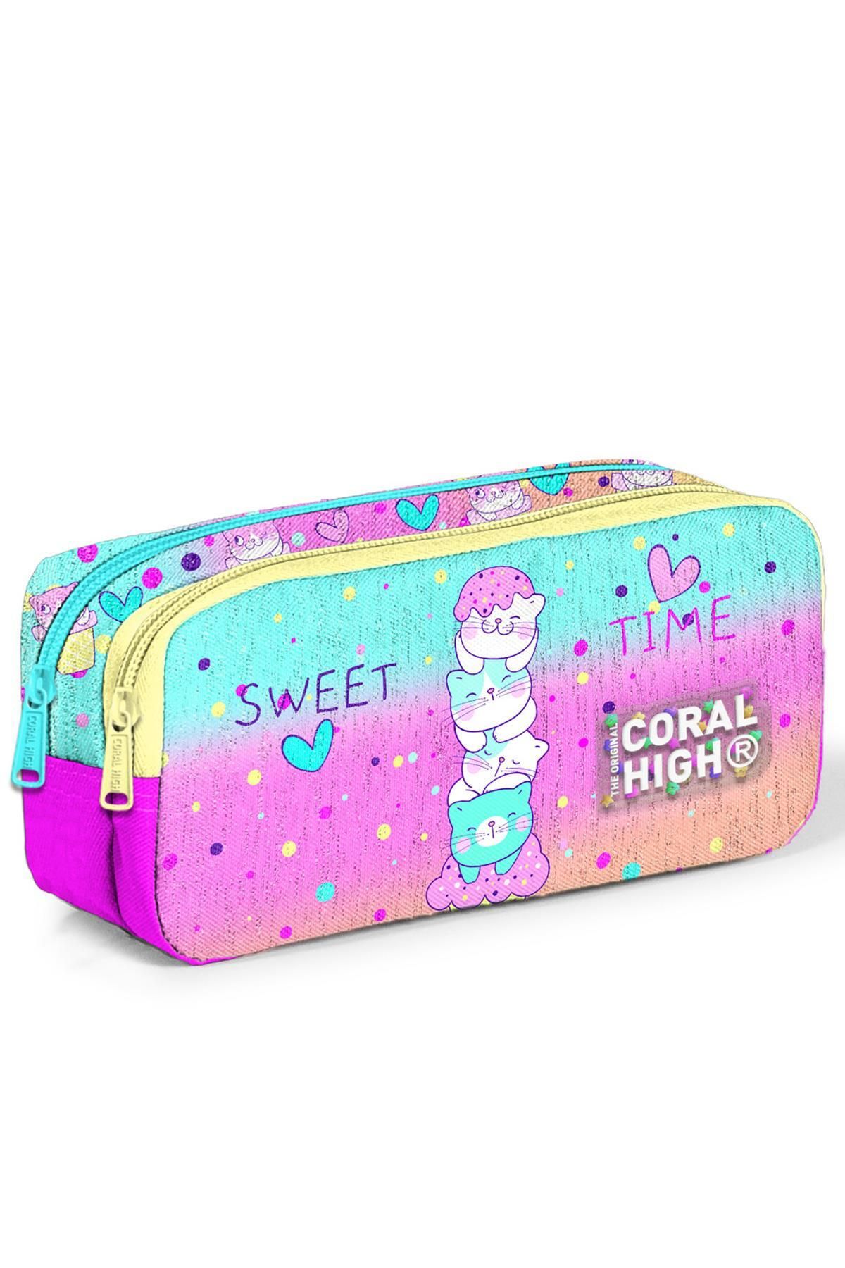 Coral High Kids Renkli Dondurmal Kedi Desenli ki B lmeli Kalem coral-high-kids-renkli-dondurmal-kedi-desenli-ki-b-lmeli-kalem