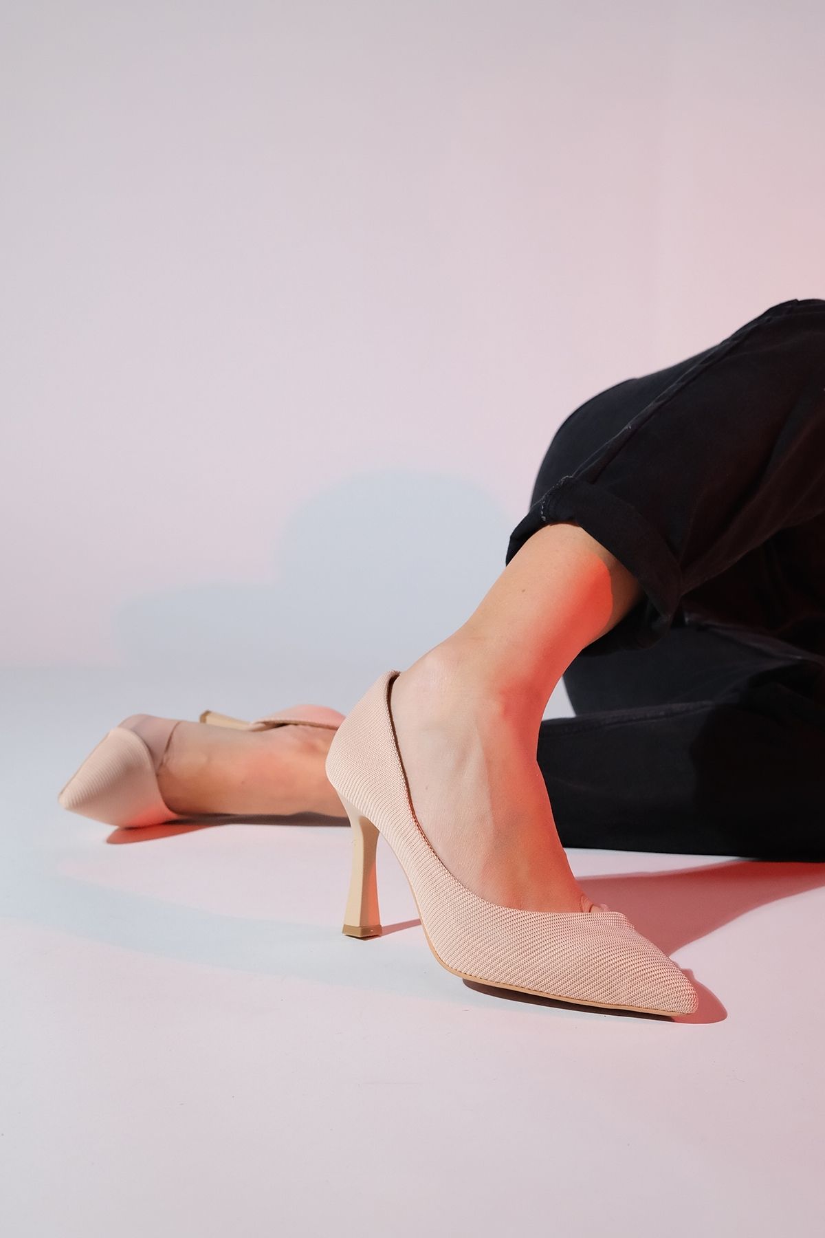 استیلتو نود زنانه وین ده شفاف کفش پاشنه بلند luvishoes