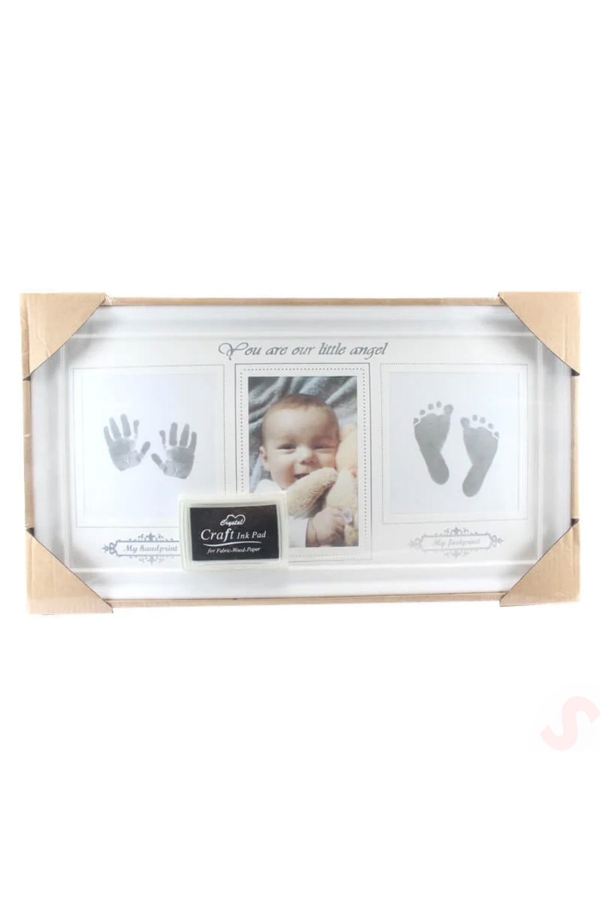 Süsle Baby Party Bebek El Ve Ayak Izli Resim Çerçevesi, 39cm X 21cm fotoğrafı 7 (önizleme)