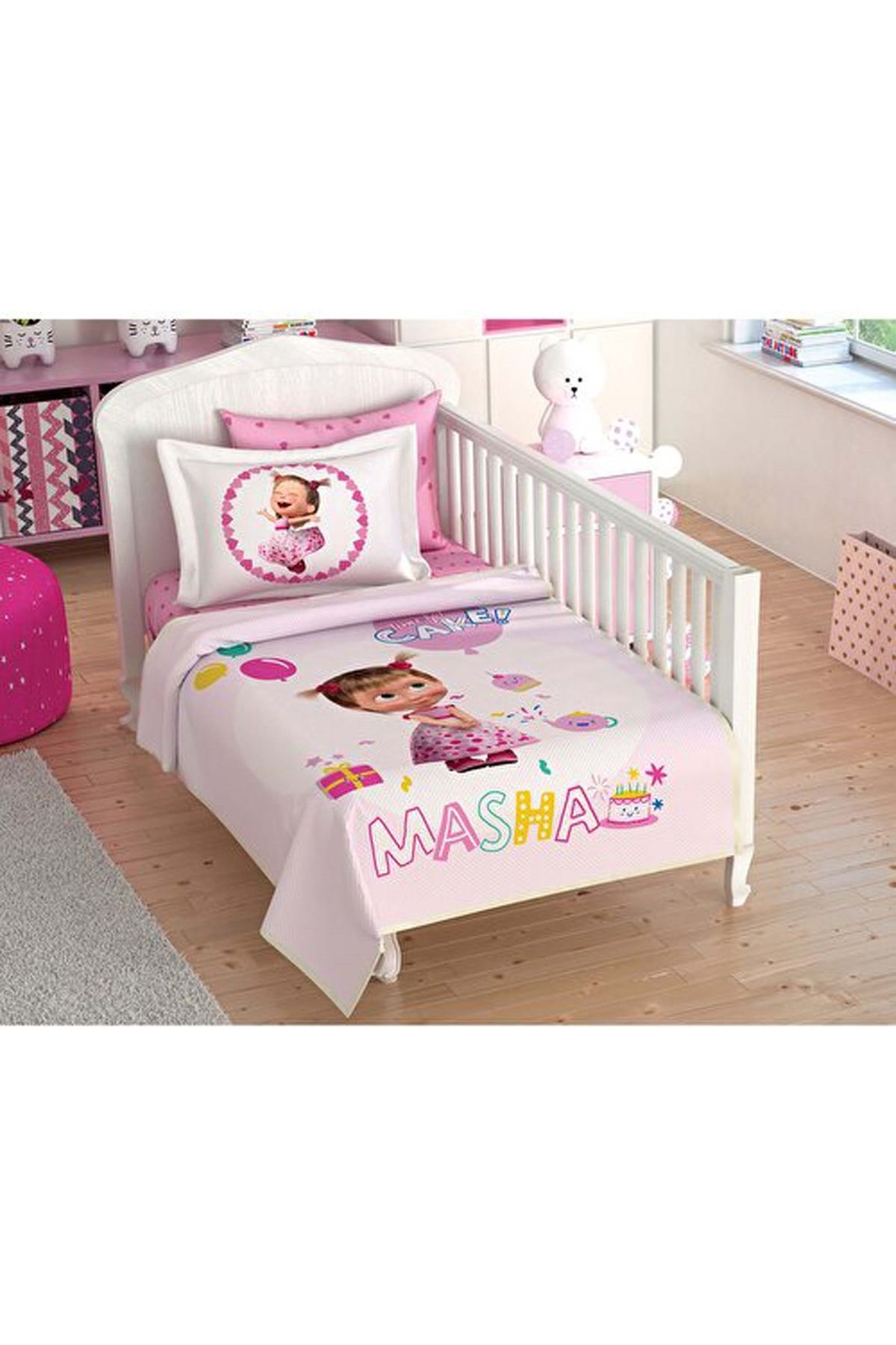 Taç Masha Cupcake Baby Licensed Набор детских пике 12548