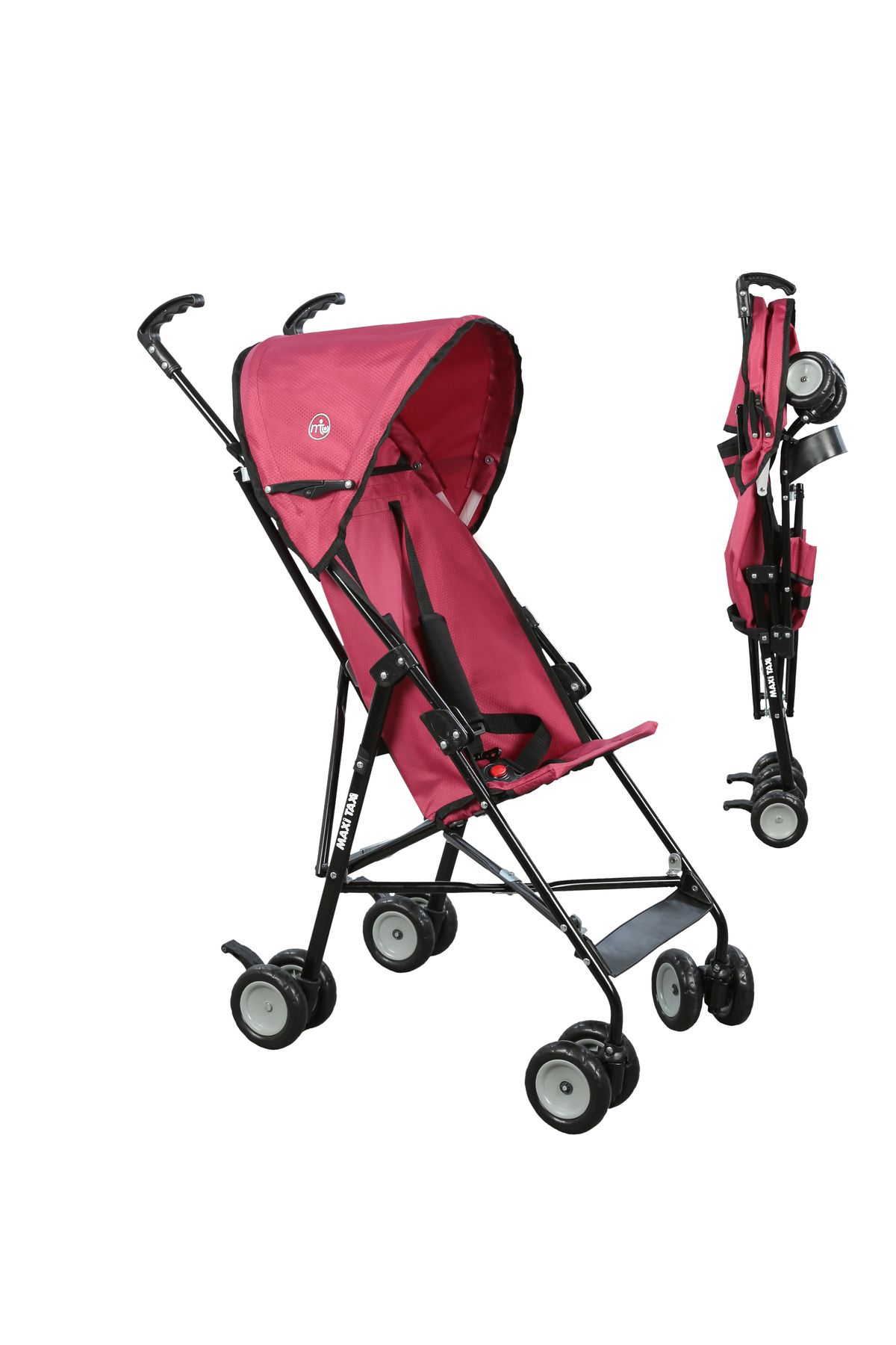 Maxi Taxi Mt 0037 Lite Pratik Baston Bebek Arabası - Gül Kurusu