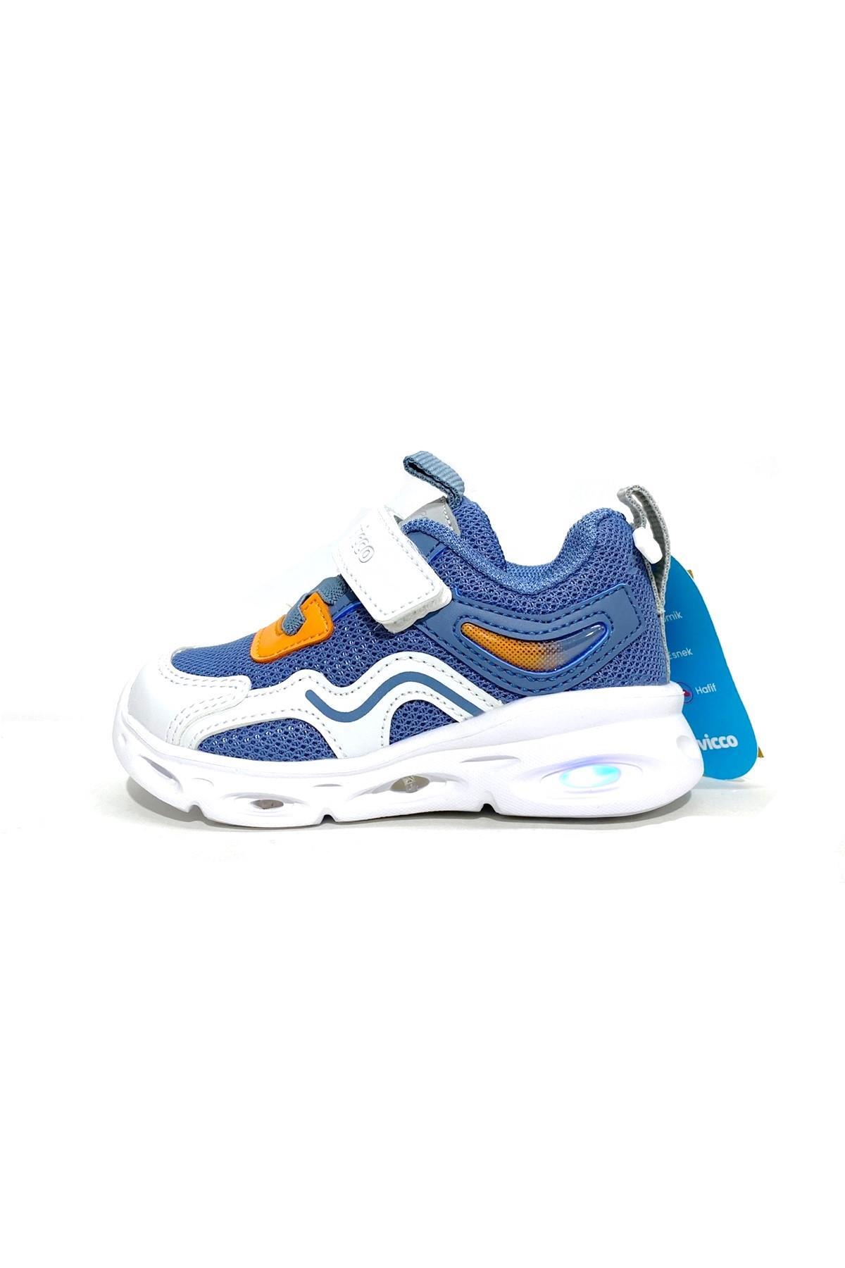 Vicco ویکو کفش کتانی بچگانه رونی مدل Unisex 346-B24Y-117 — آبی