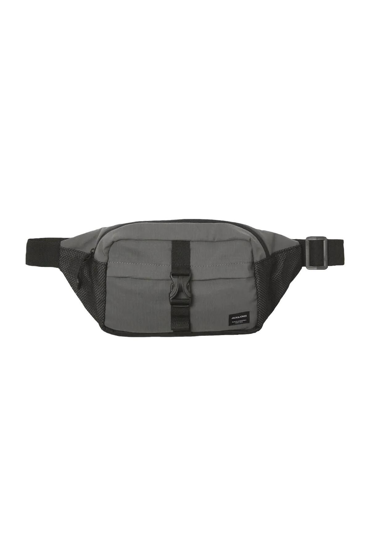کیف کمری خاکستری مردانه و زنانه Jack Jones 12233476 Jacashford Mesh Bombag Grey Jack & Jones
