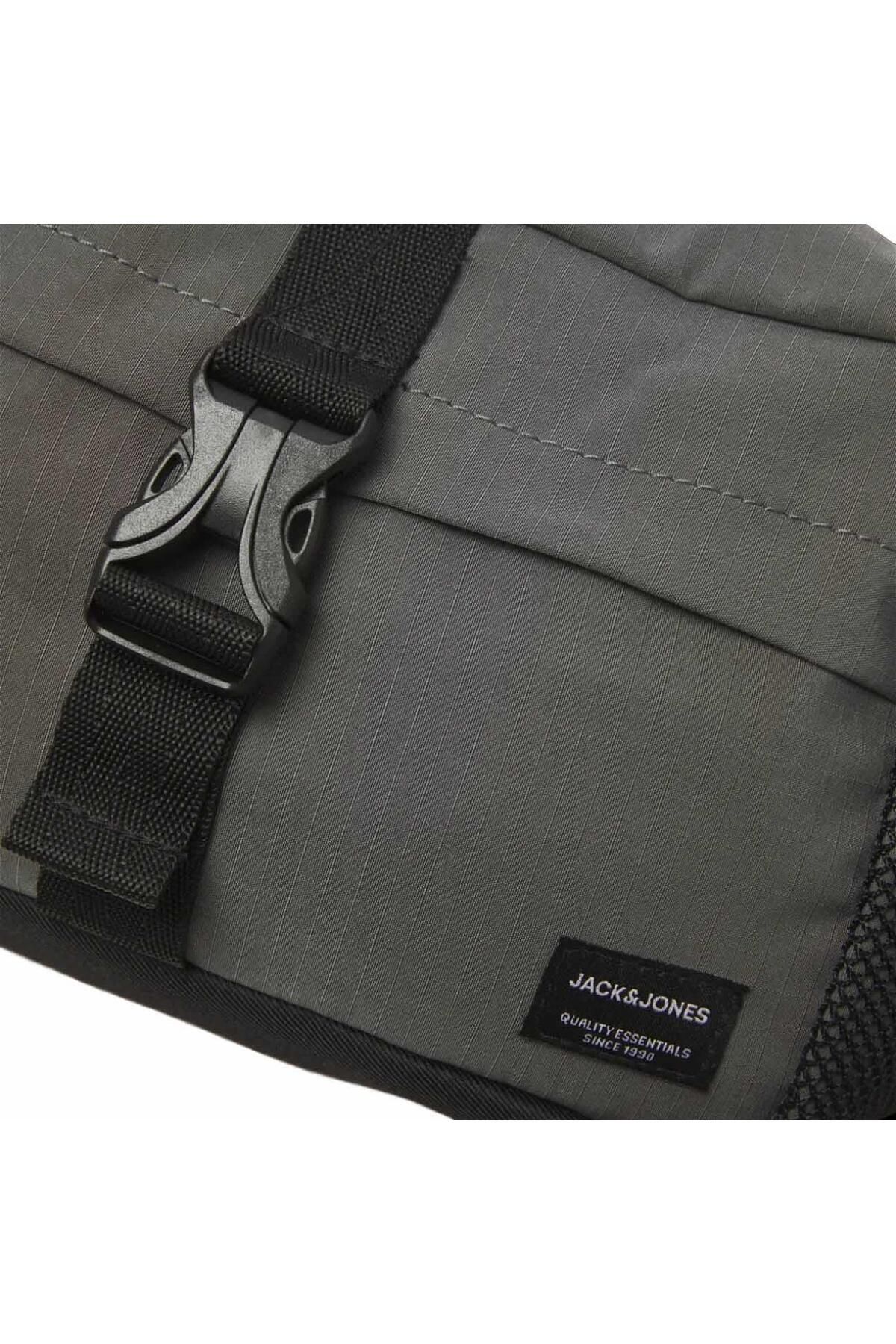 کیف کمری خاکستری مردانه و زنانه Jack Jones 12233476 Jacashford Mesh Bombag Grey Jack & Jones
