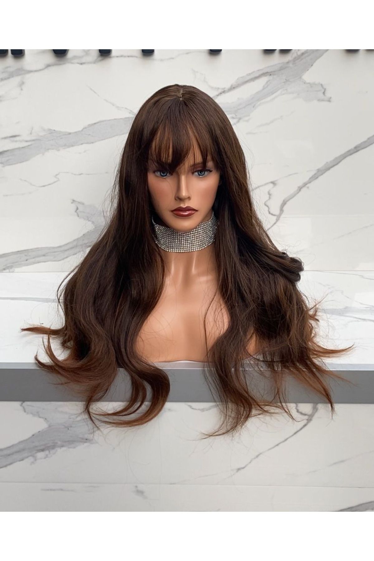 REMY HAİR-Vip001 Model Chestnut Perch Wig 3