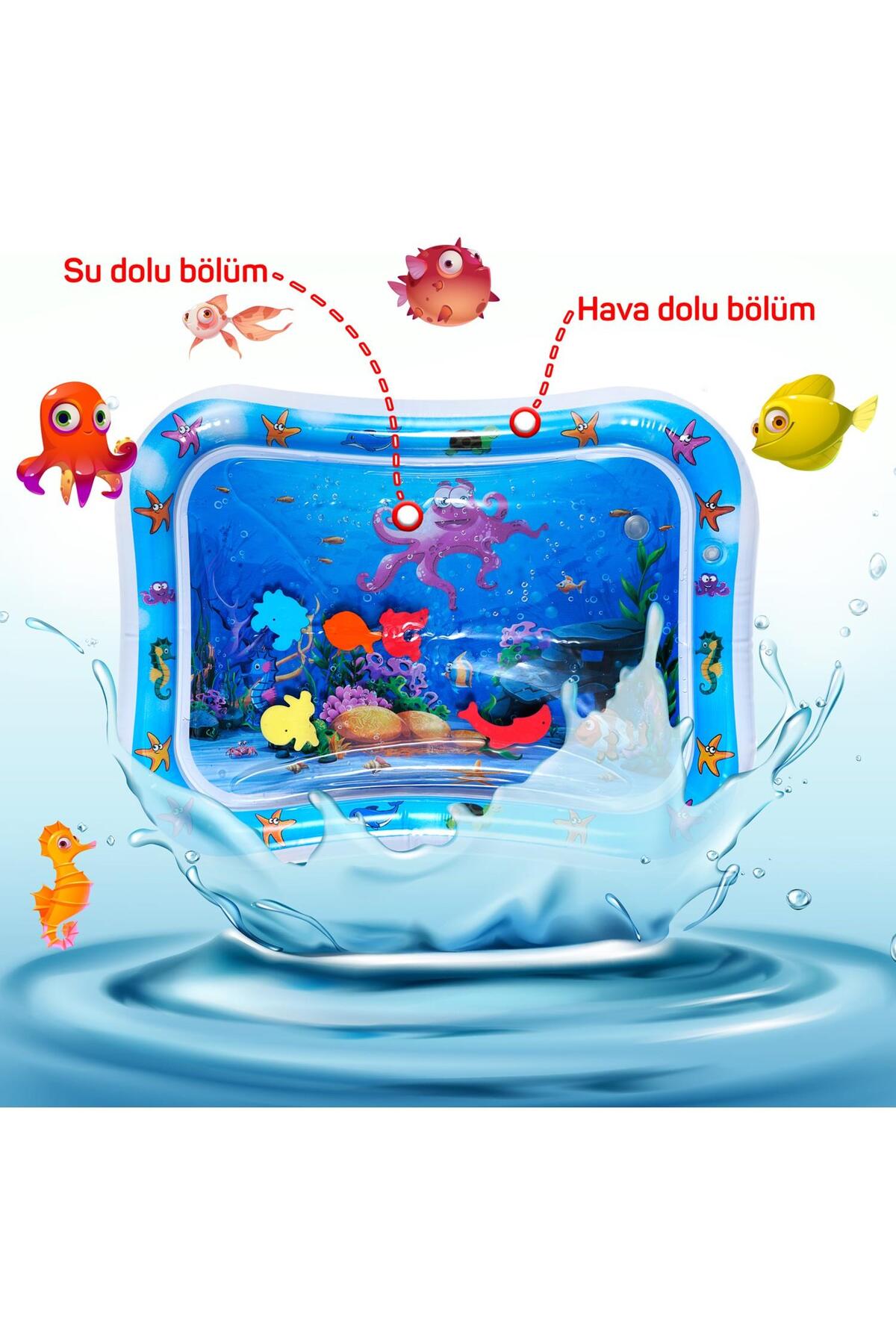 Mashotrend Bebek Su Oyun Matı Karın Üstü Aktivite Zamanı - Sulu Mat - Bebek Matı Bebek Halı fotoğrafı 4 (önizleme)