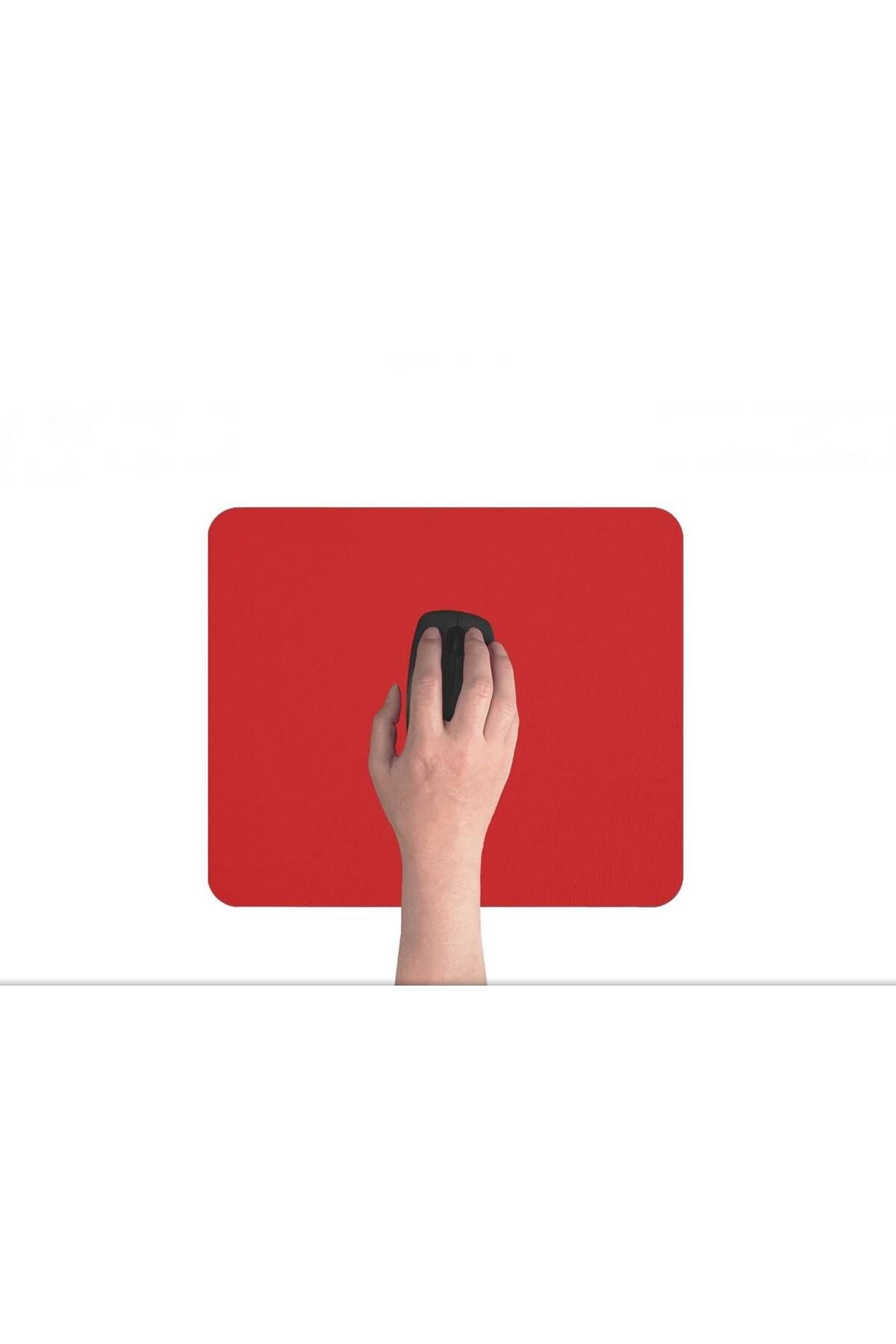 Boldy-Mouse Pad Non-Slip Mouse Pad Red Mouse Pad Rectangular Mouse Mat Flat Non-Slip Base 5