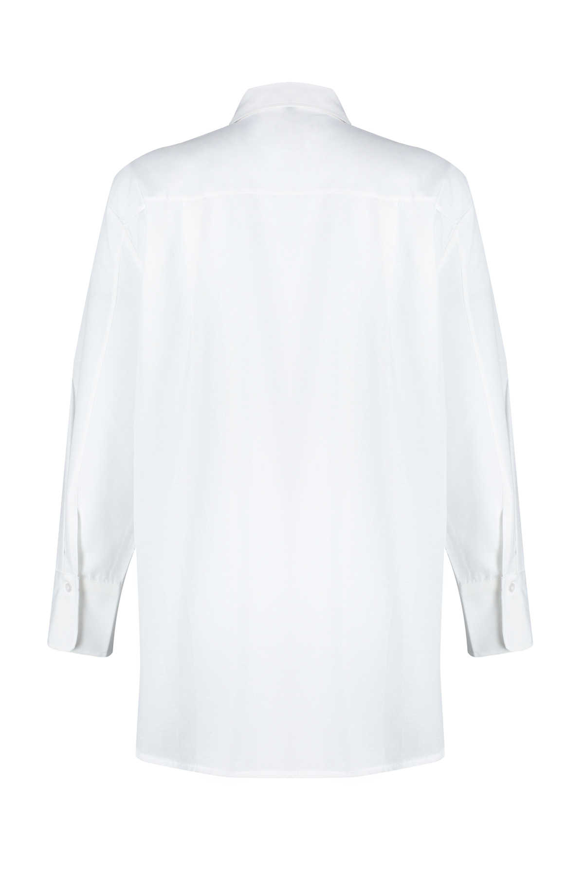 Trendyolmilla  Ekru Önü Taş Detaylı Regular Normal Kalıp Dokuma Gömlek TWOSS24GO00069 - Görsel 8