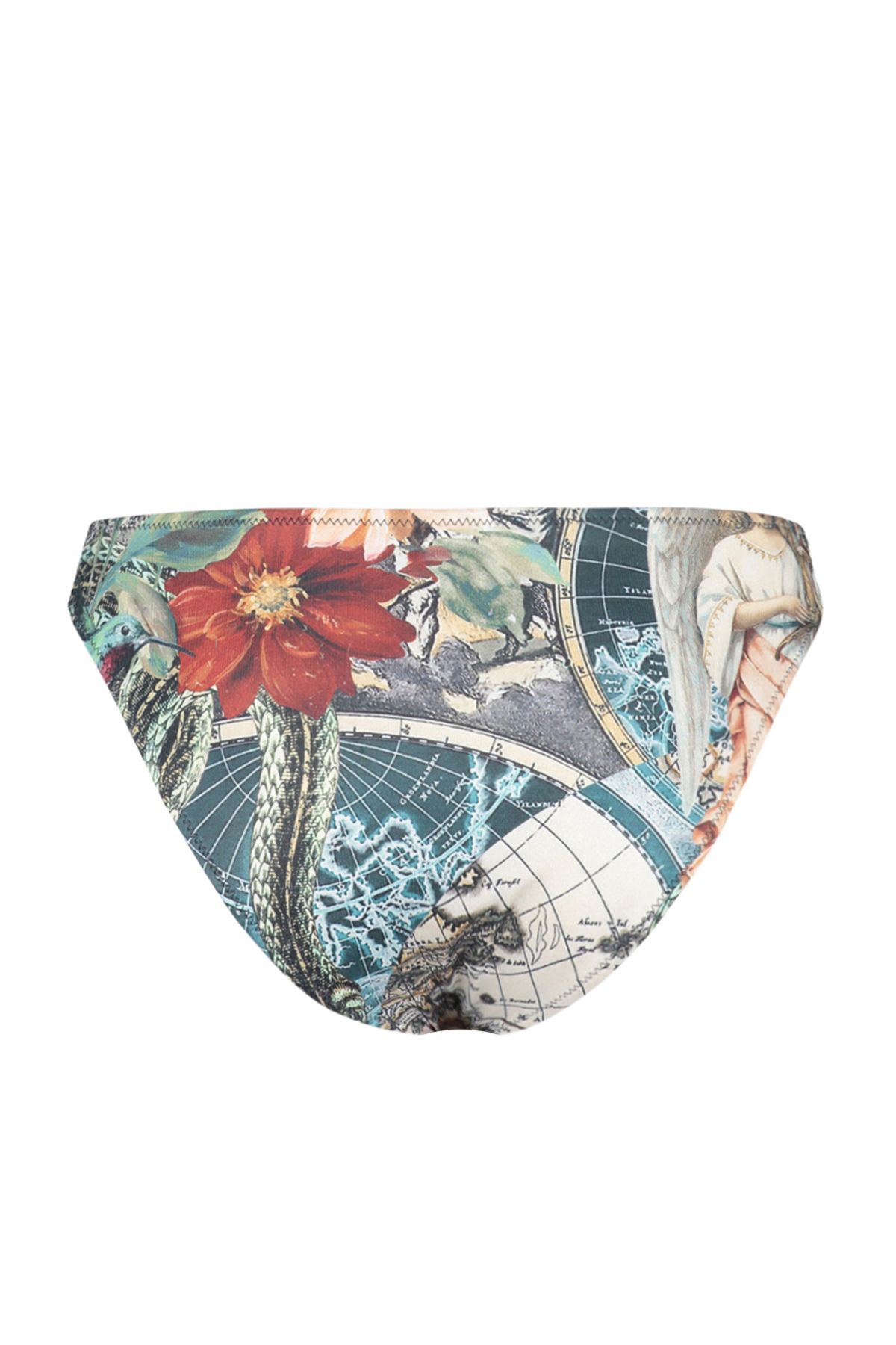Trendyol Collection-Regular Fit Ethnic Patterned Bikini Bottom - Tbess22Ba0306 11