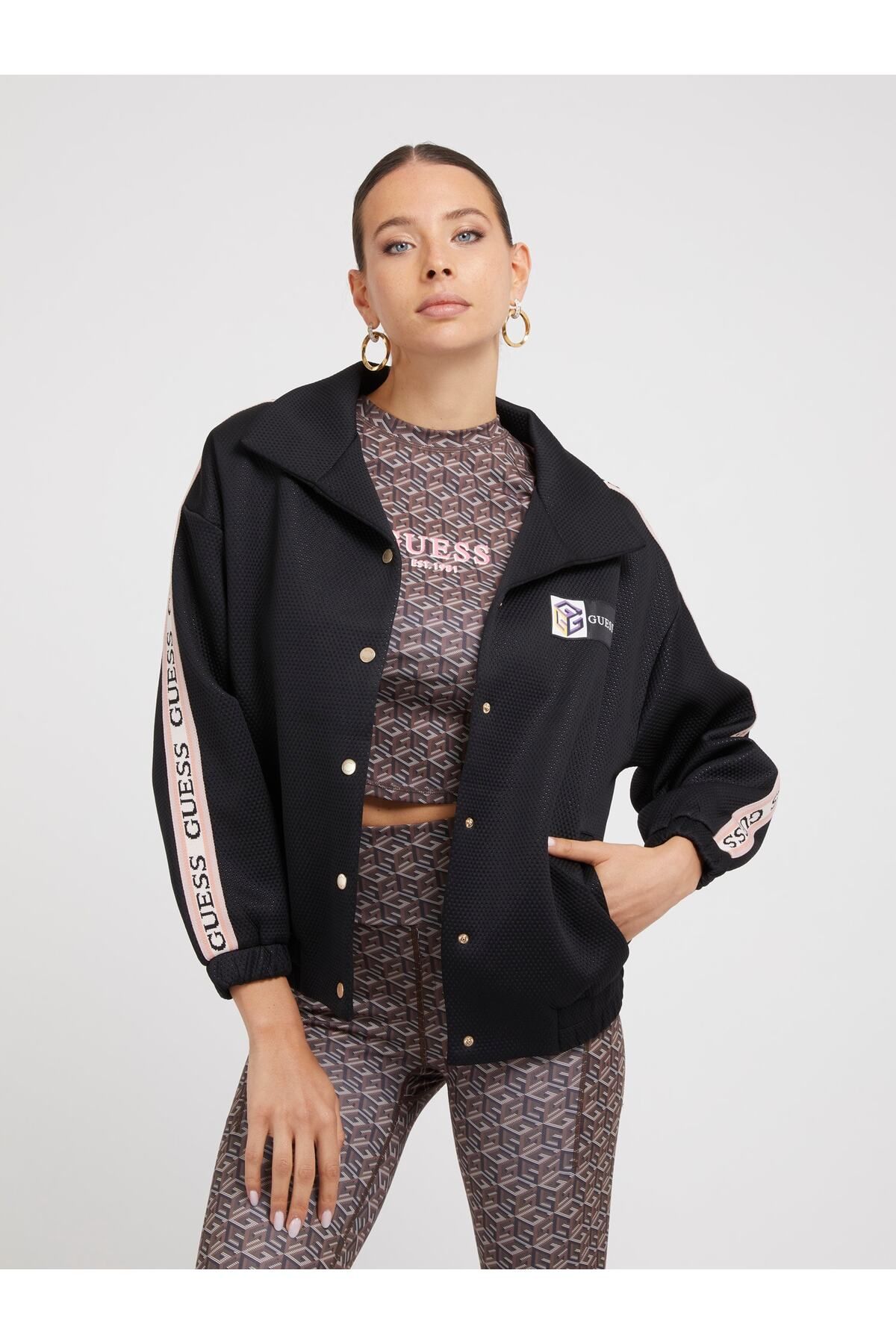 Guess Jacket Black Bomber jackets