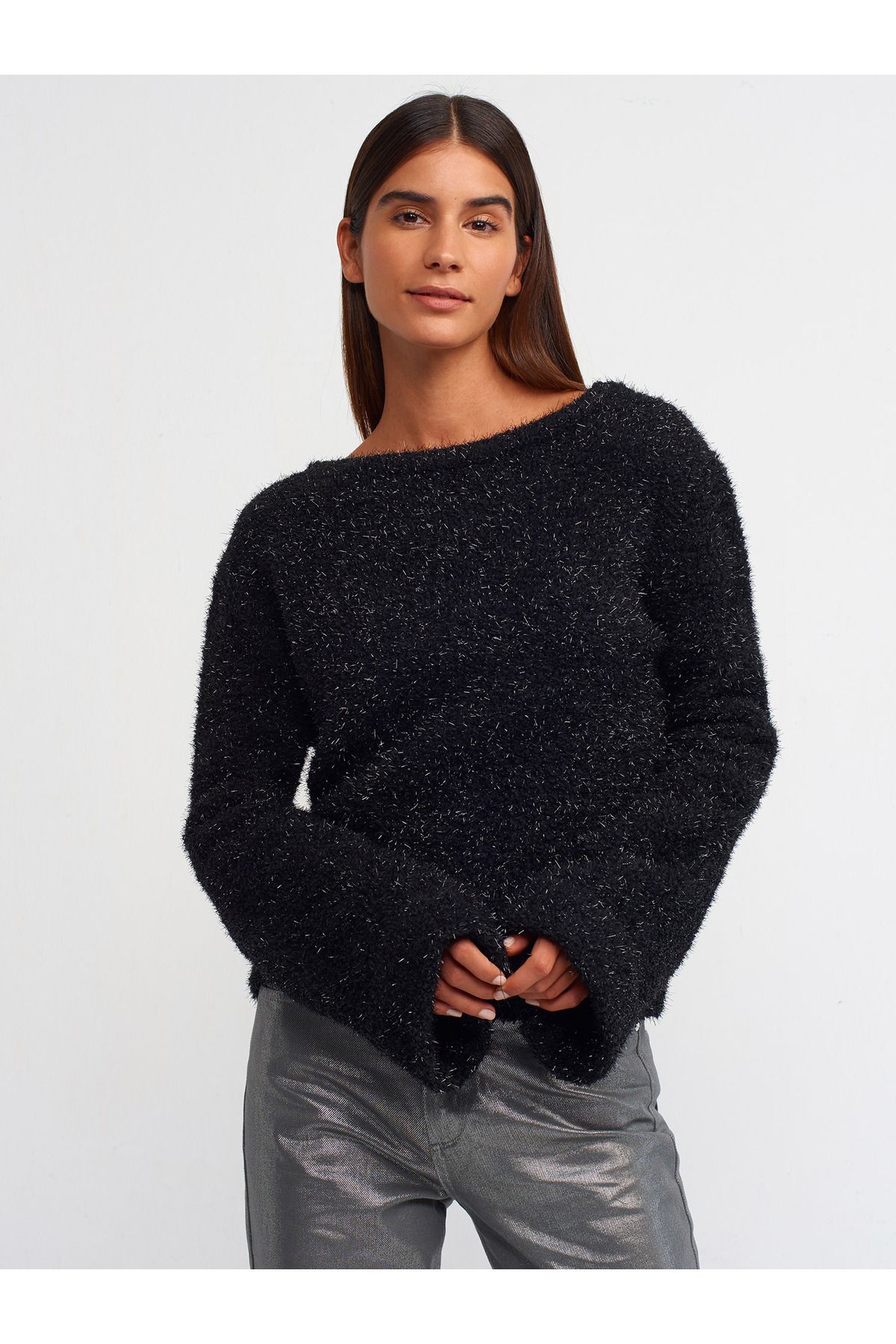 Black 2025 glitter sweater