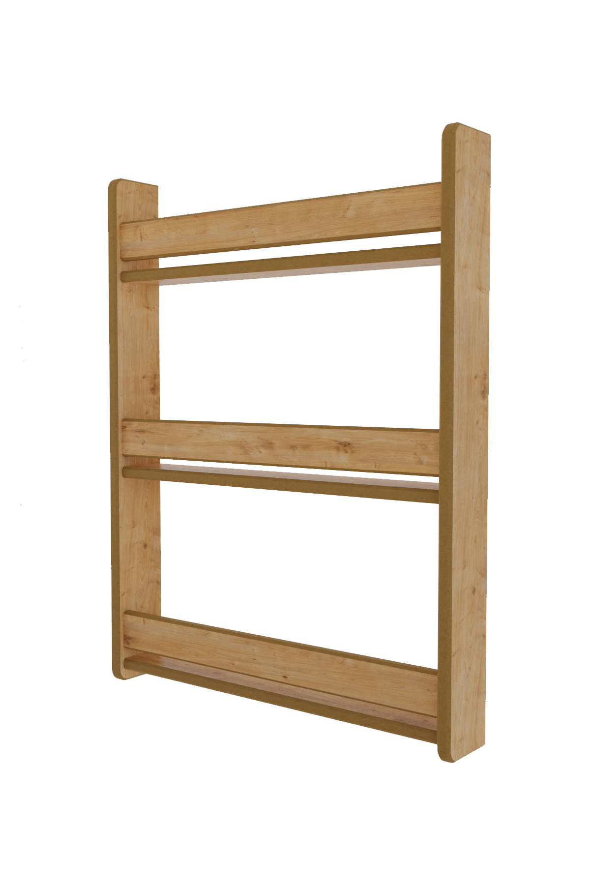 zeo wood design Montessori 3 Raflı Çocuk Kitaplığı 80x60 cm - Safir Meşe fotoğrafı 3 (önizleme)