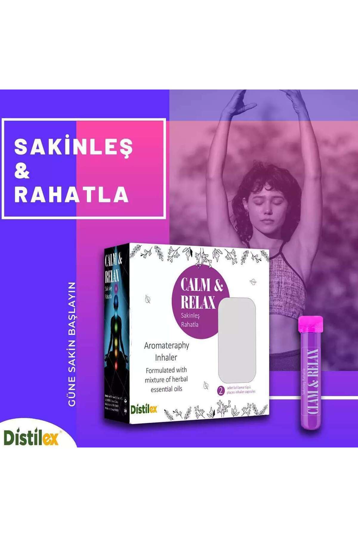 دئودورانت زنانه  DİSTİLEX | CALMRELAX اورجینال - تصویر 2