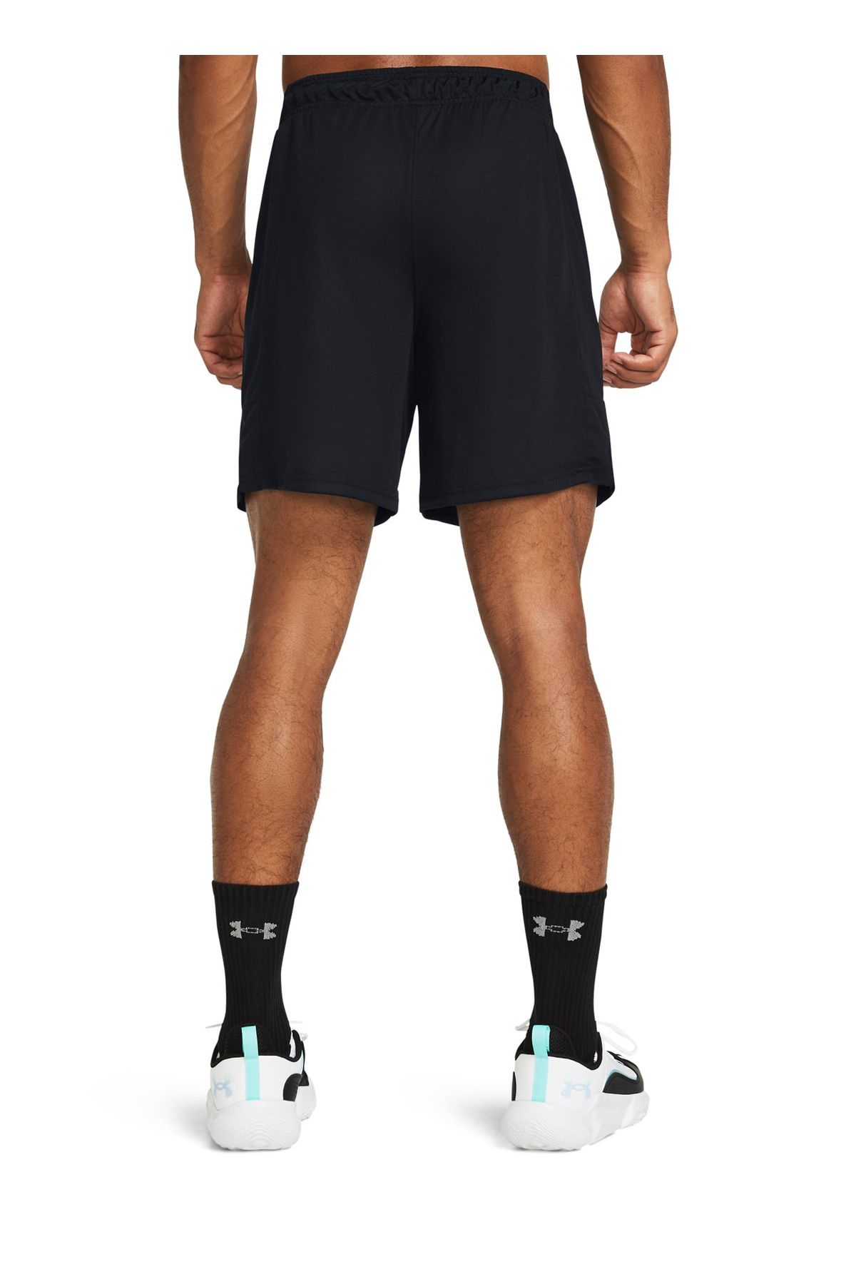 شورت ورزشی مشکی مردانه سیاه پوست تعداد زیادی برش 1383389 001 UA پایه کوتاه Under Armour