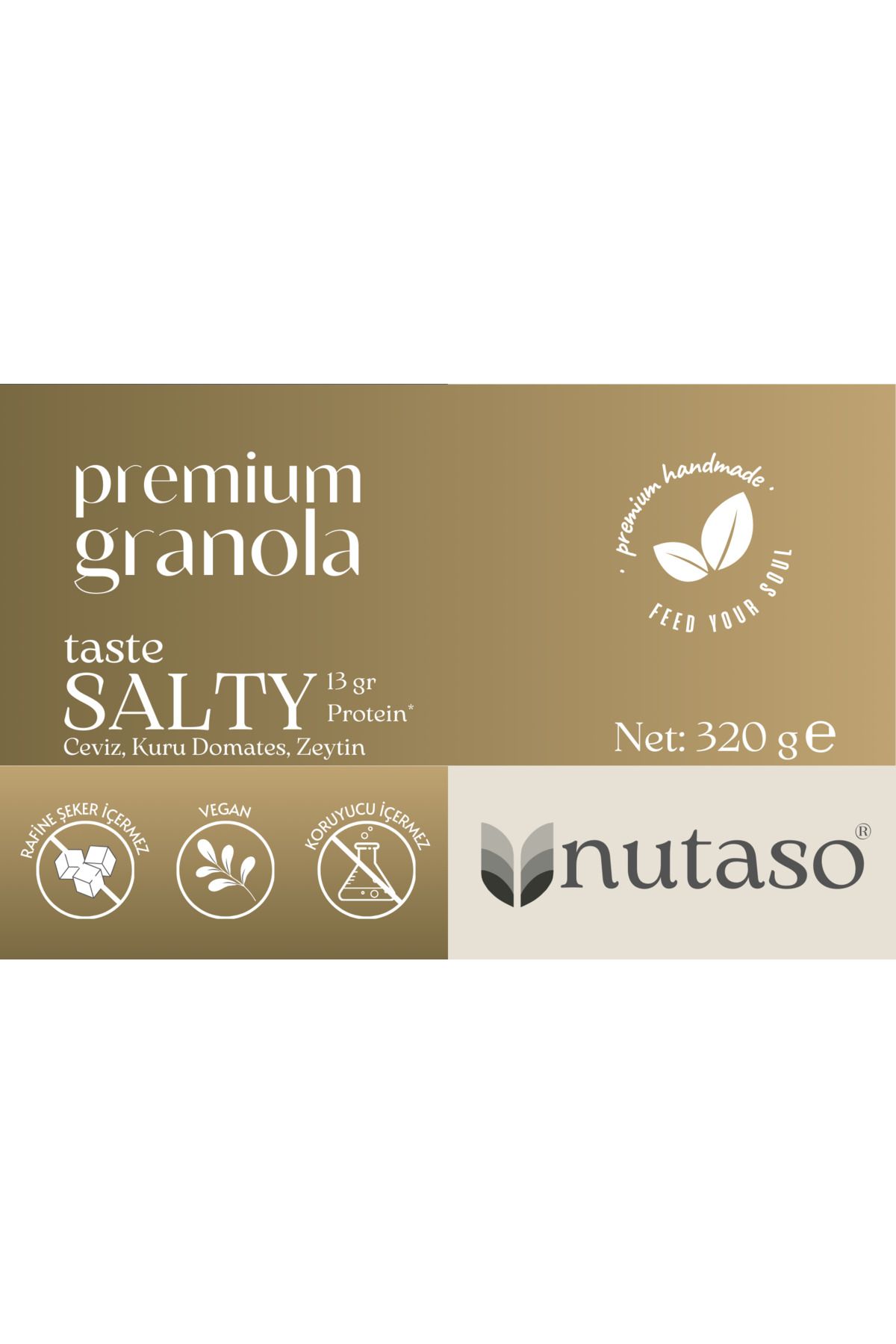 nutaso nutrition taste solutions-Salty Granola - Walnut, Dried Tomatoes and Olives (320g) (No Adding Sugar, No Preservative) 5