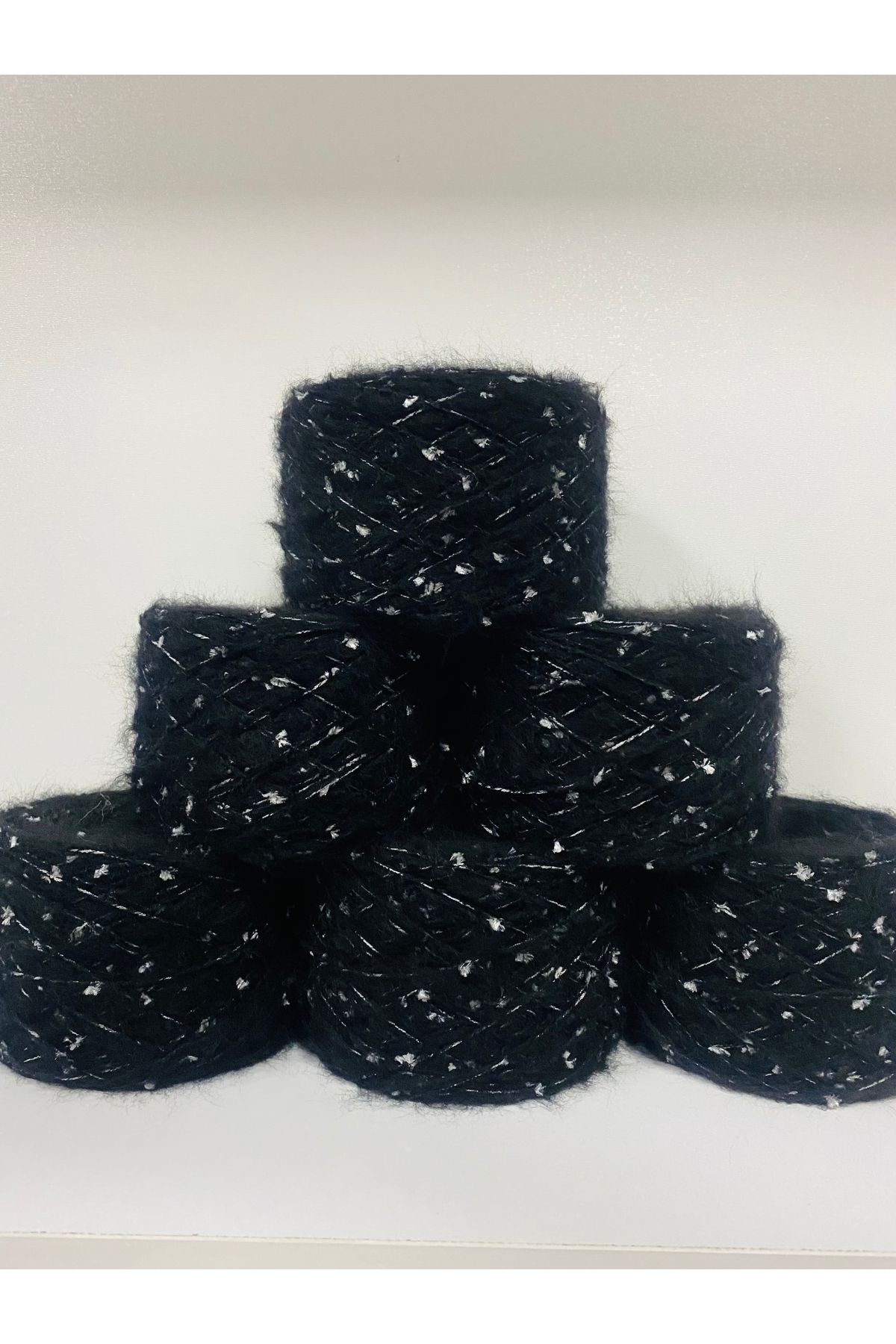 göçer-Visual net with black mohe and small white butterfly 610g 2