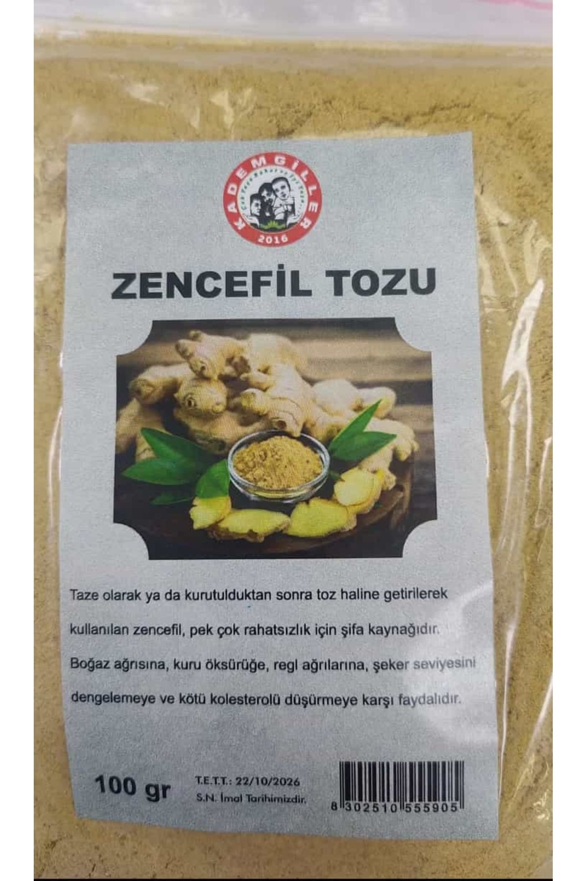zencefil tozu 100gr x 2 adet