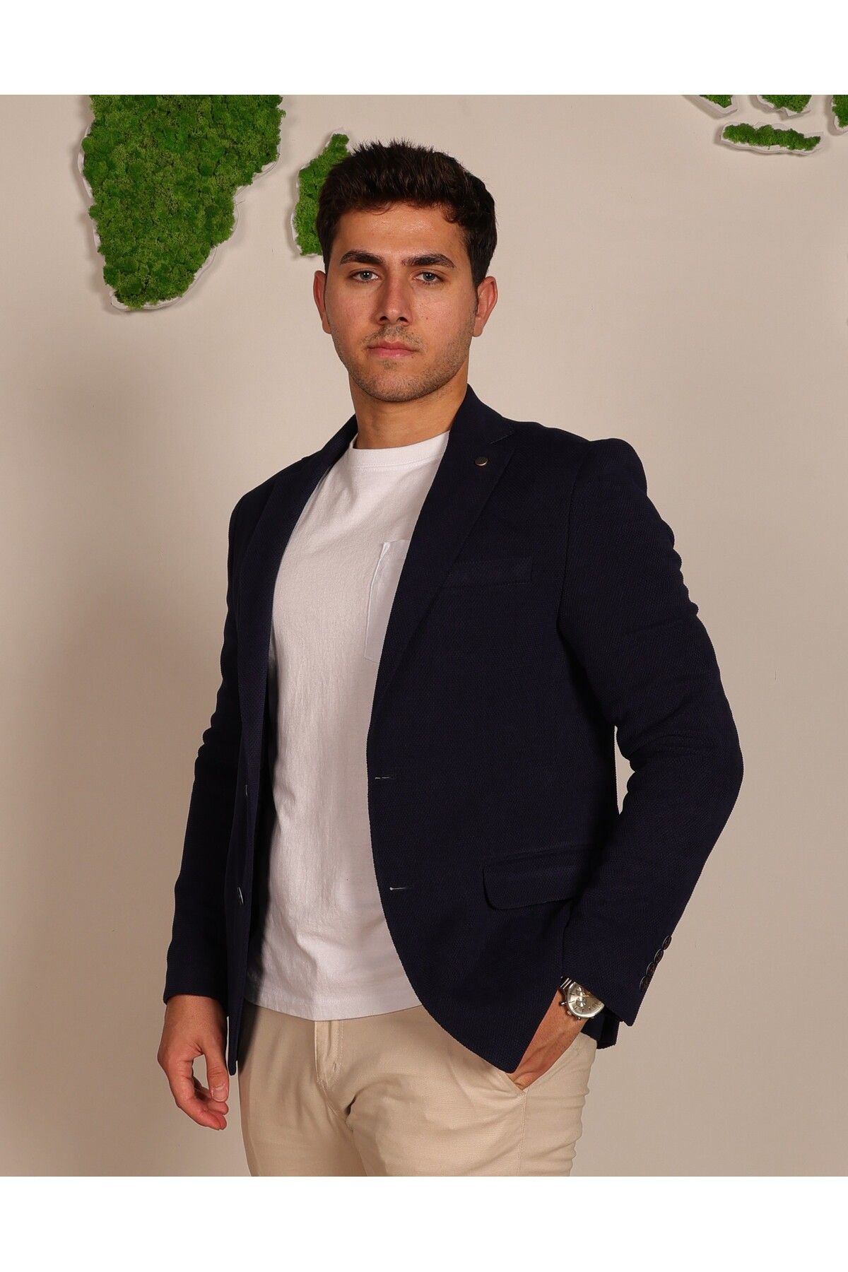 Dark blue sports jacket on sale
