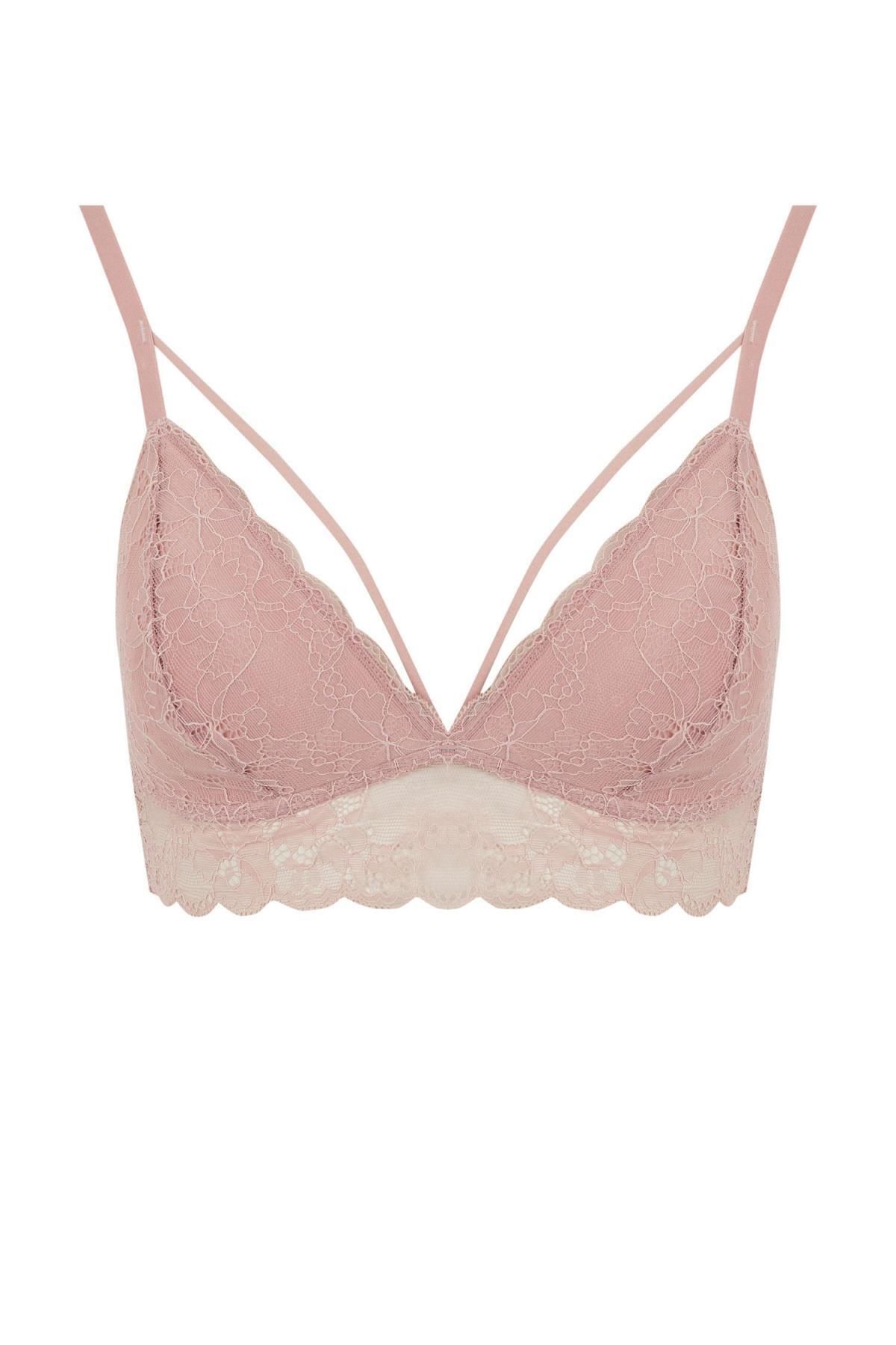 DeFacto-Fall in Love Triangle Bralet with Lace Pads R6569Az24Sp 6