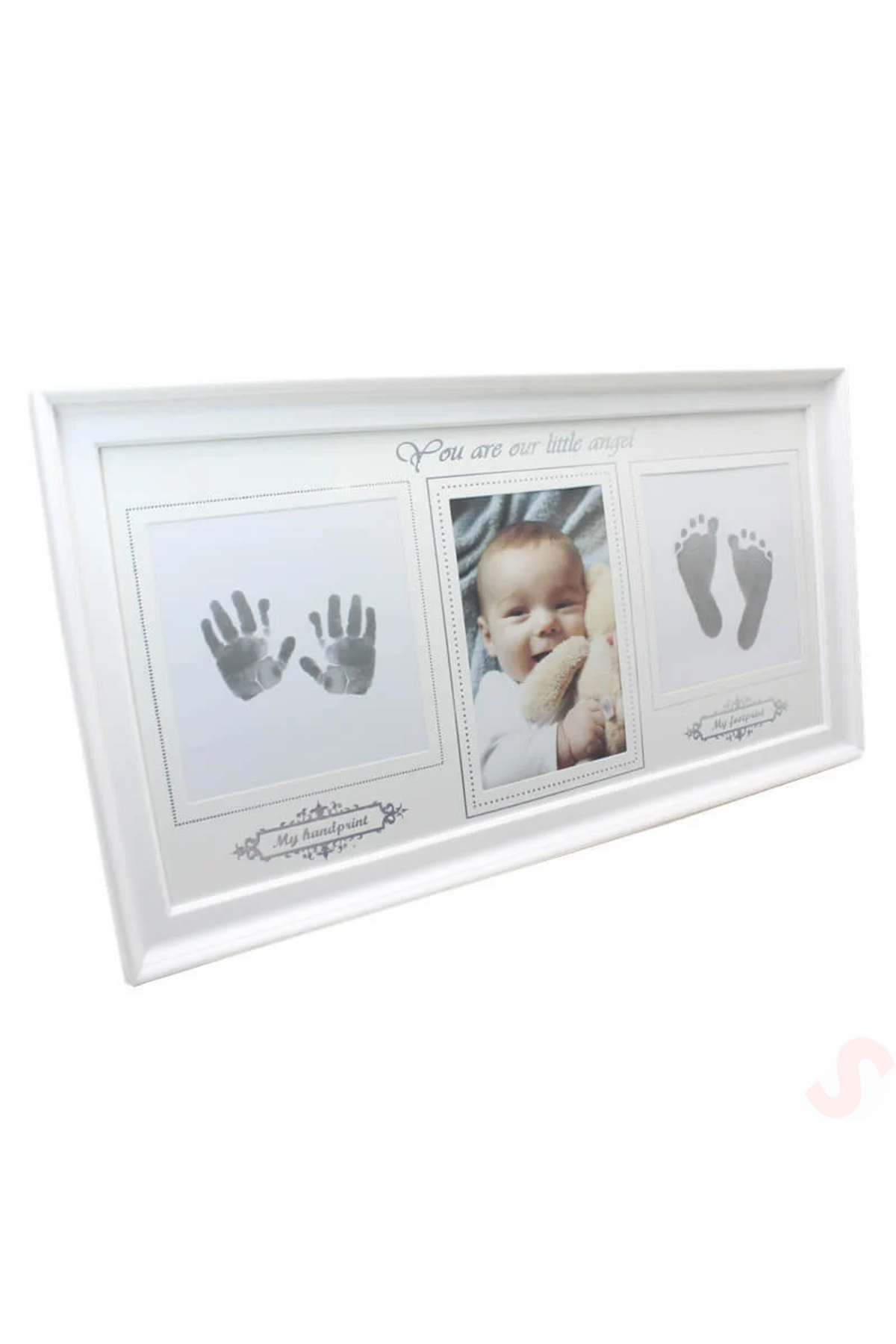 Süsle Baby Party Bebek El Ve Ayak Izli Resim Çerçevesi, 39cm X 21cm fotoğrafı 5 (önizleme)