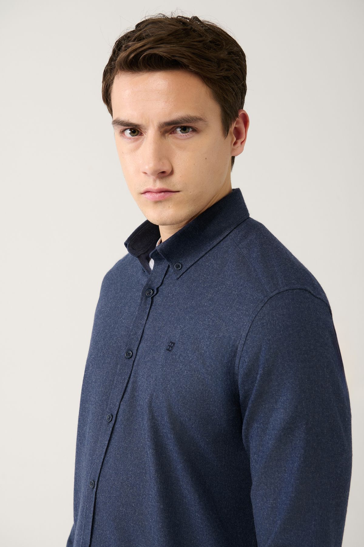 Dark blue 2025 button down