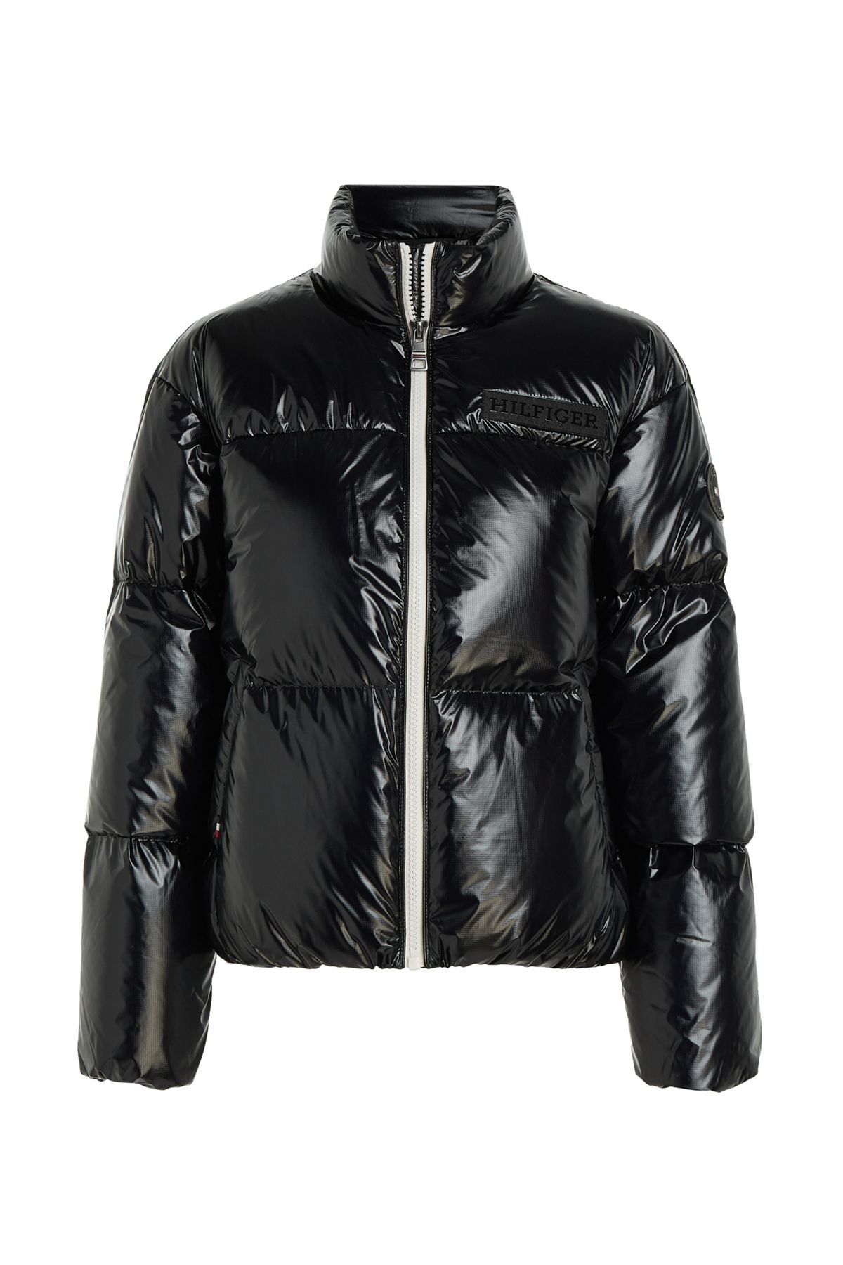 Tommy Hilfiger Siyah Kad n Mont NEW YORK GLOSS PUFFER JACKET