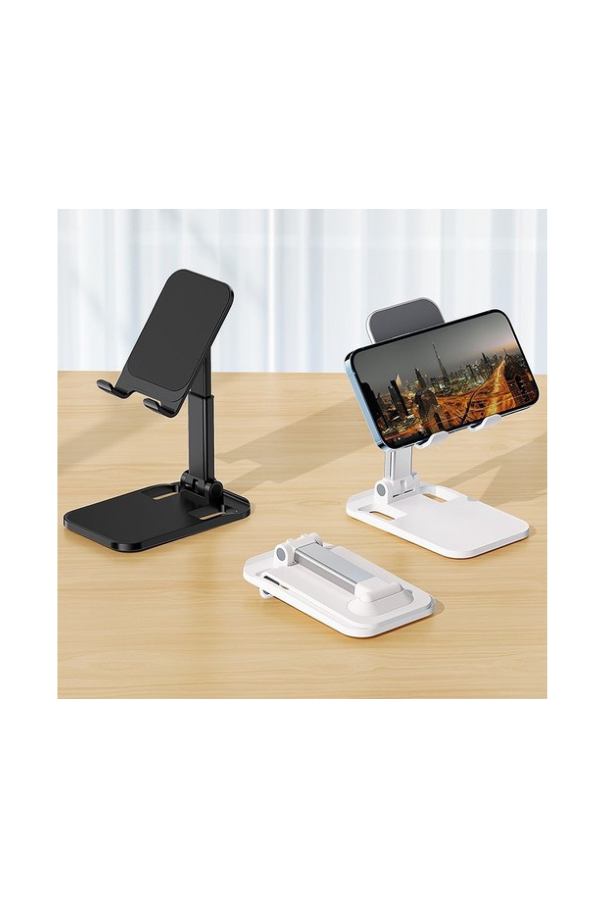 Masaüstü Foldable Telefon & Tablet Standı - Siyah 2