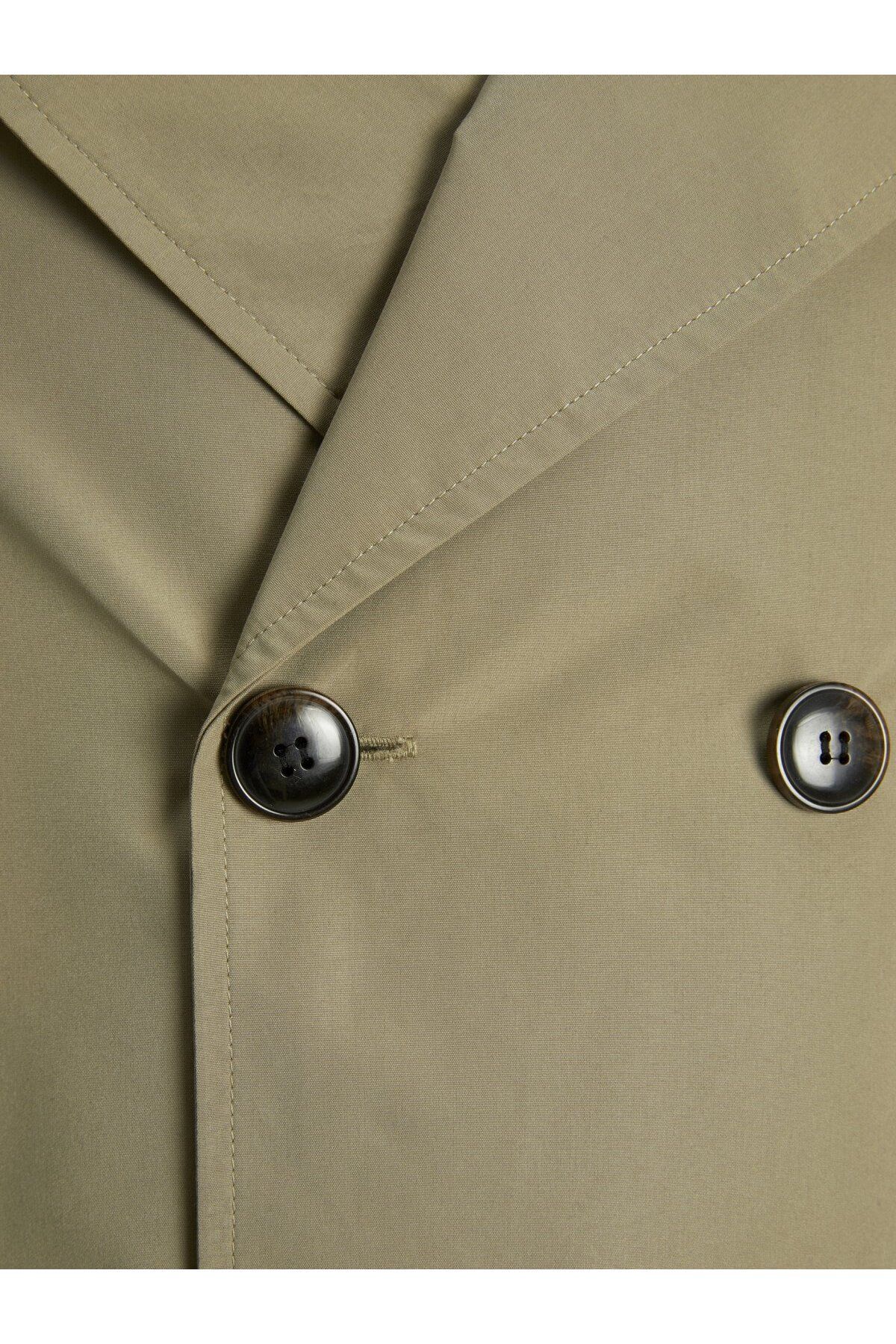 Jack Jones Trench Coat Gray Relaxed fit Trendyol