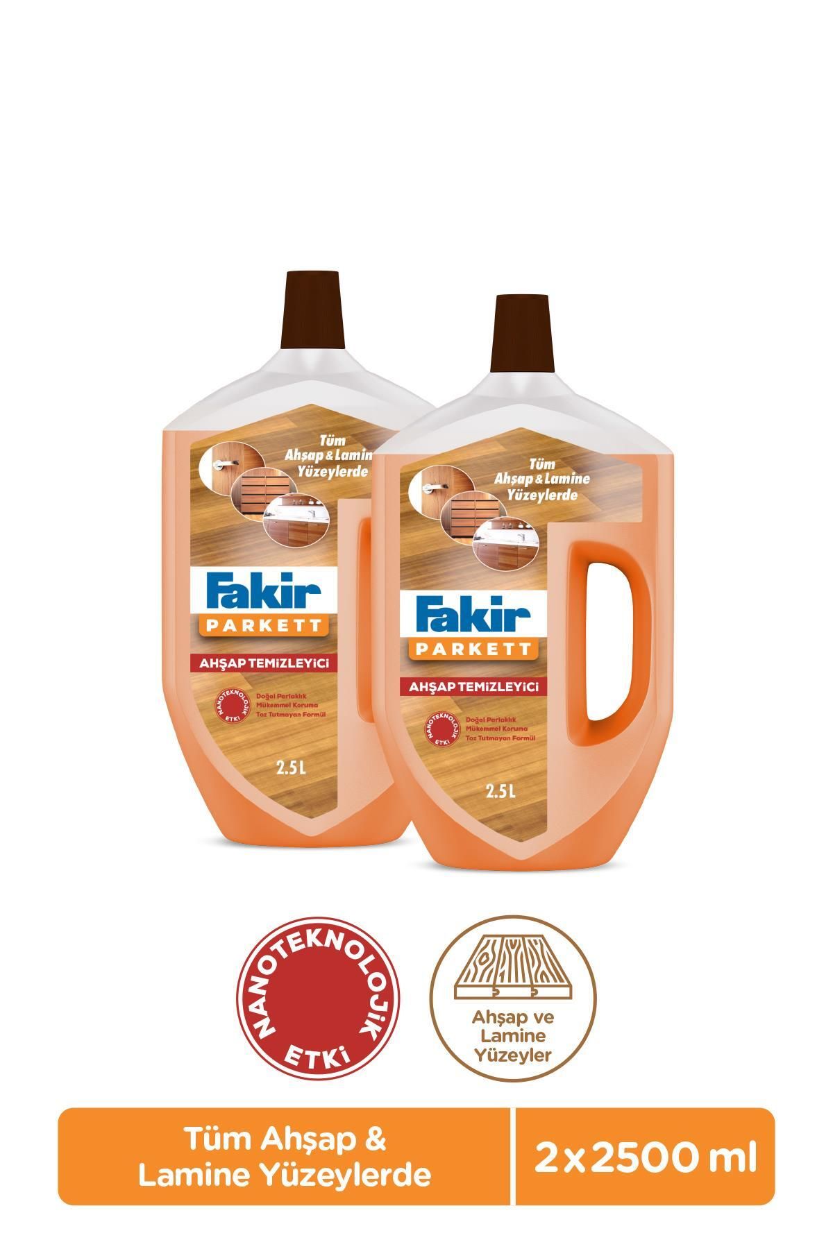 Fakir Parkett Nano Teknolojili Ahşap Temizleyici 2.5L x 2 Adet