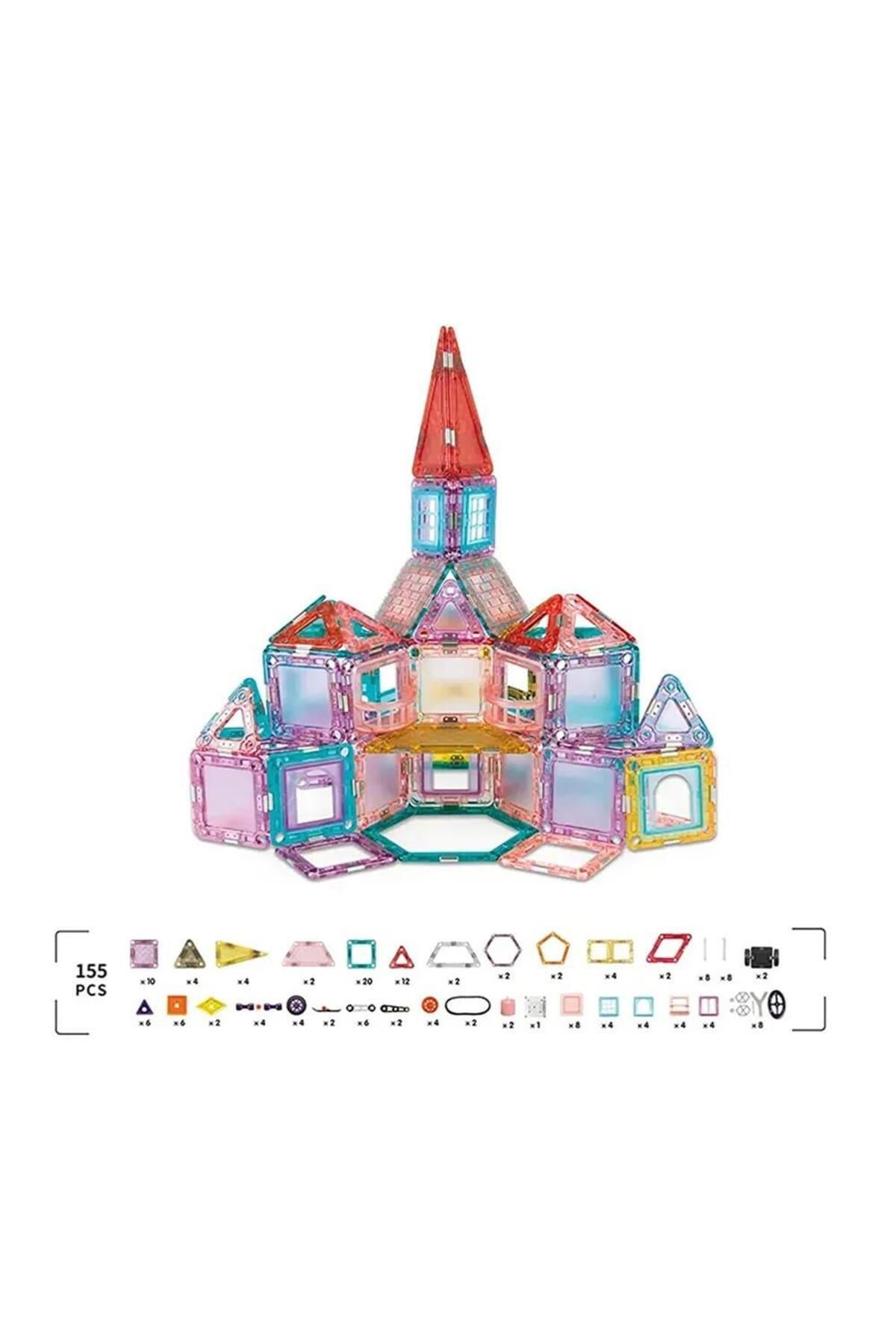 Oyuncakmatik-Magical Building Educational Magnetic Magic Building Block Set 155 Pieces 1