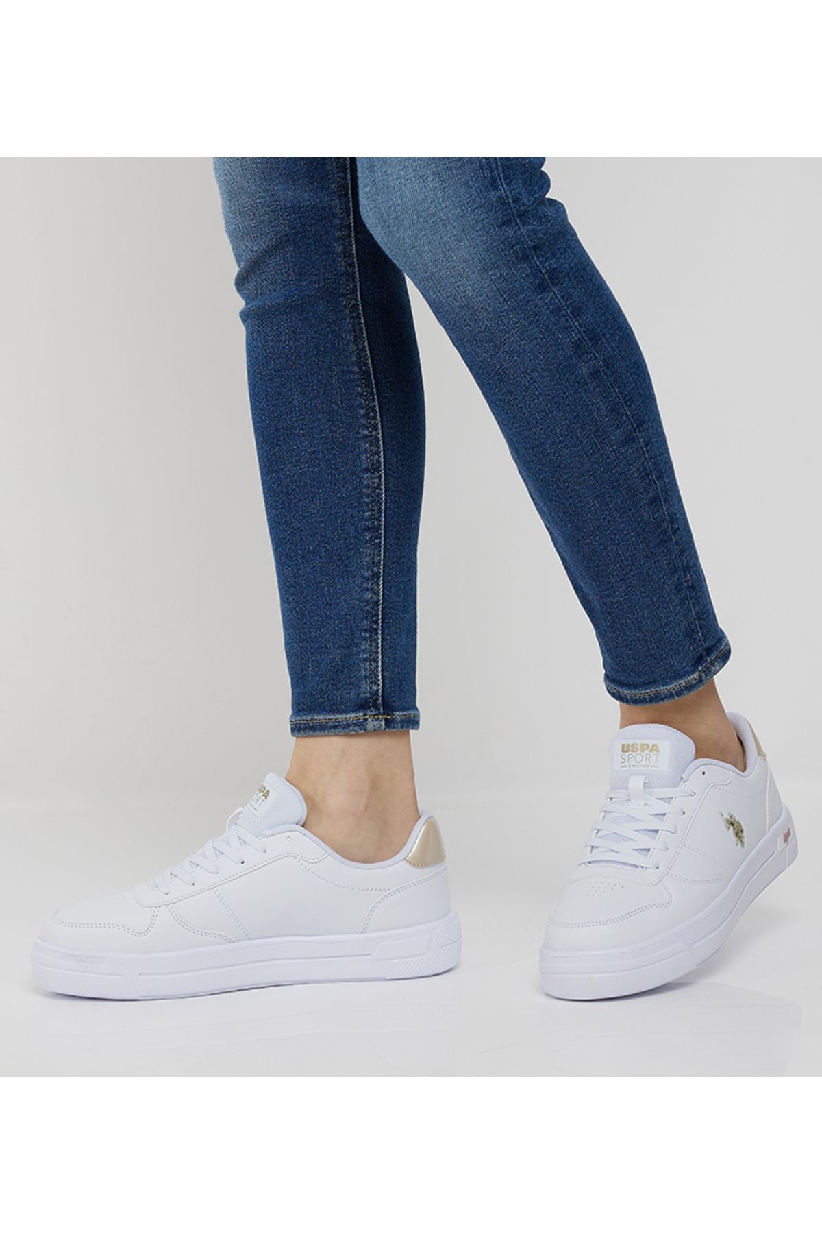U.S. Polo Assn. Ellis 4fx Kad n Gunluk Ayakkab Beyaz Sneaker