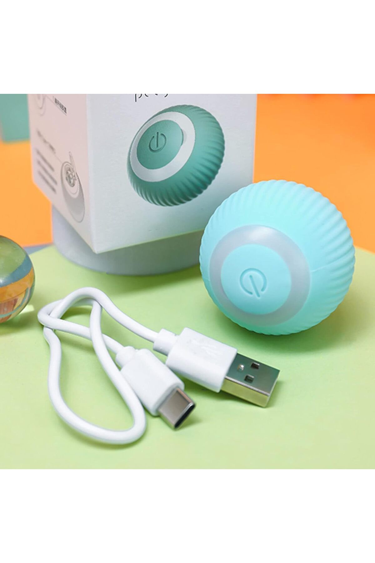 sebura-Animated Cat Ball Smart Rolling Pet Ball Automatic Cat Toy 4