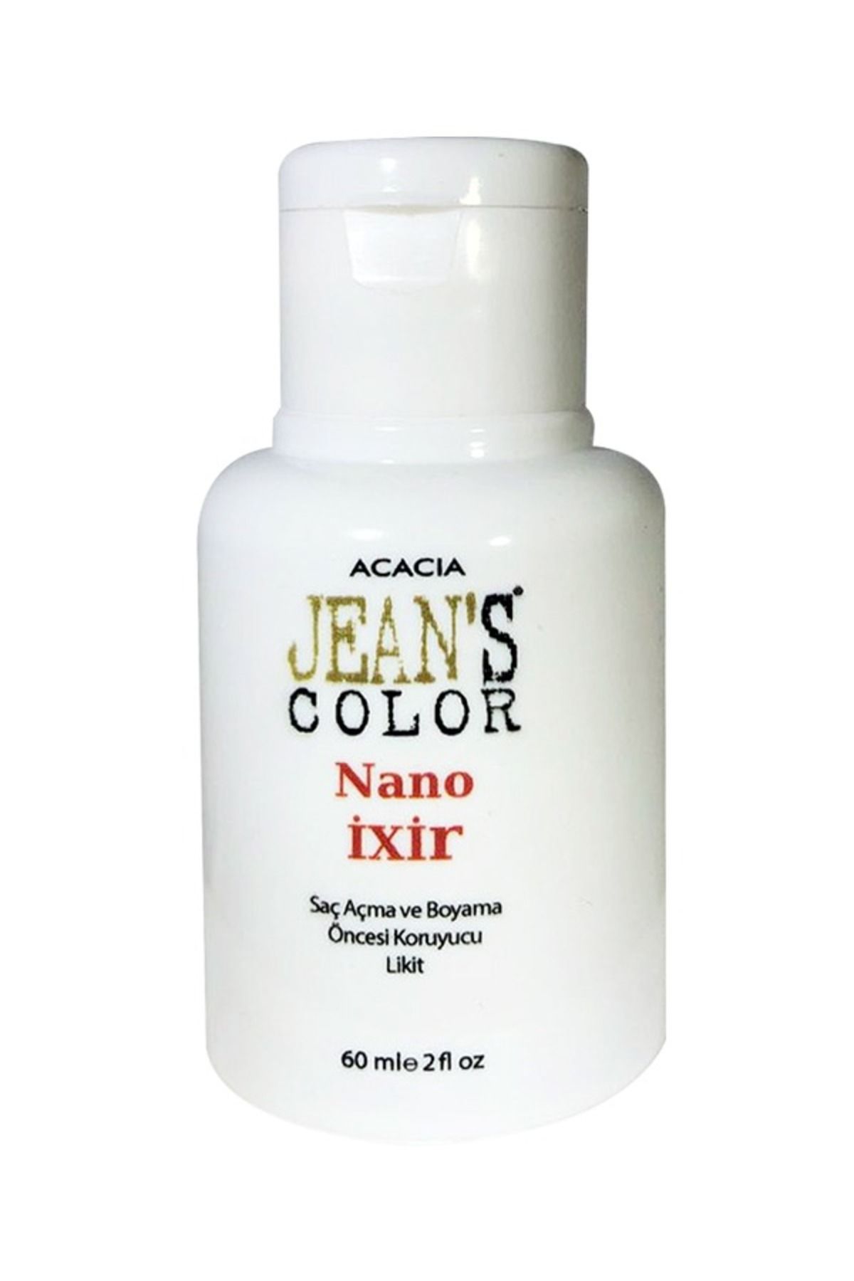 رنگ مو طلایی مردانه و زنانه مایع محافظ Nano Ixir قبل از باز آمیزی jeans color