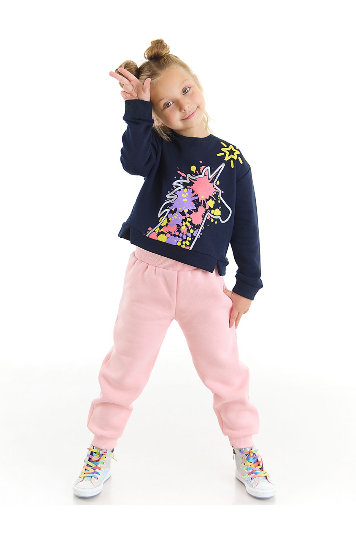 Mushi Unicorn Splash Girl s Tracksuit Set Trendyol