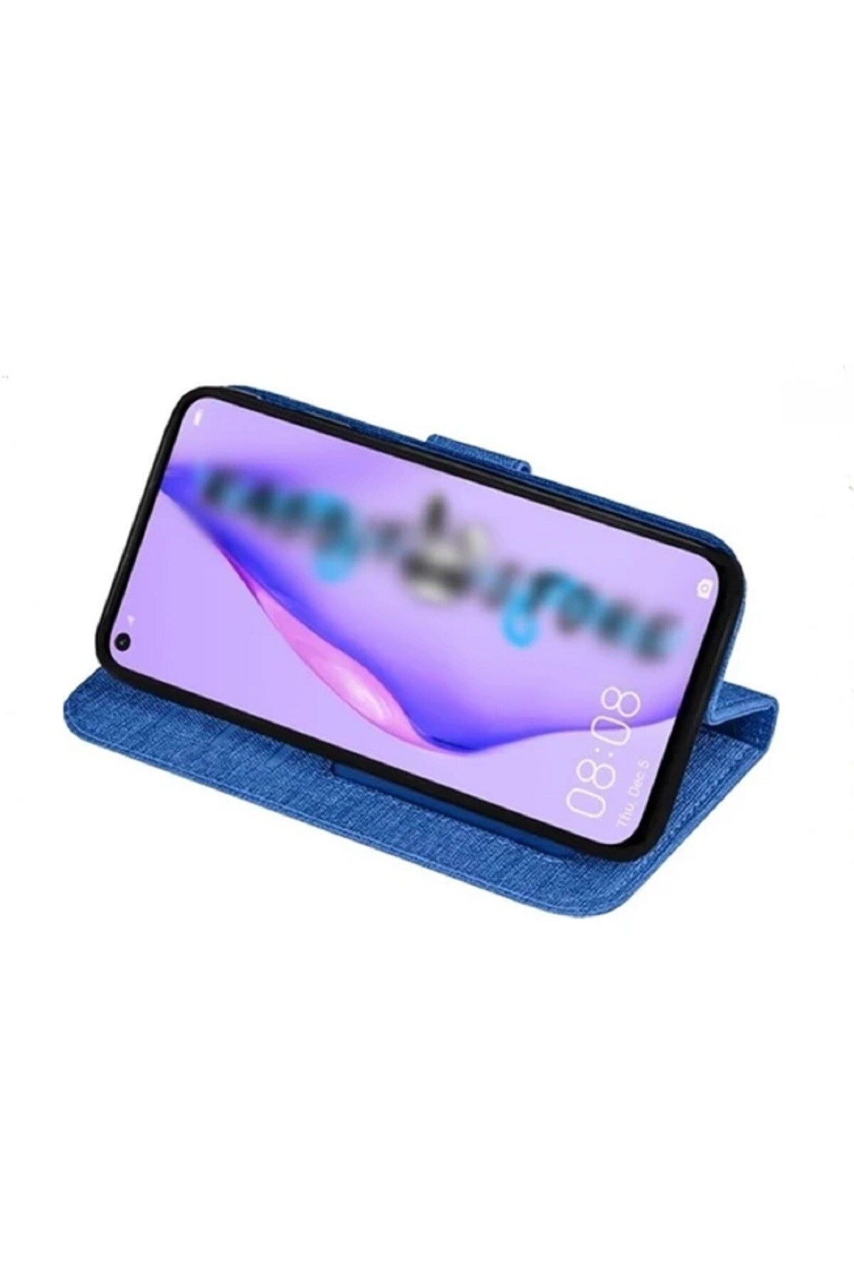 BLUETECH-حافظة هاتف Xiaomi Redmi Note 9 مزودة بمحفظة وغطاء وقسم للبطاقات ونمط من القماش 4