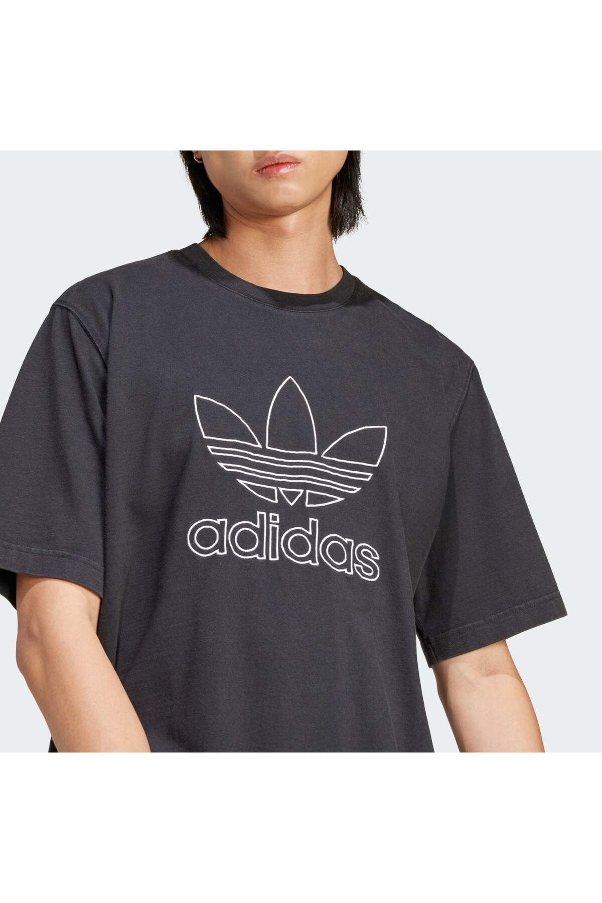 Adidas outline trefoil discount tee