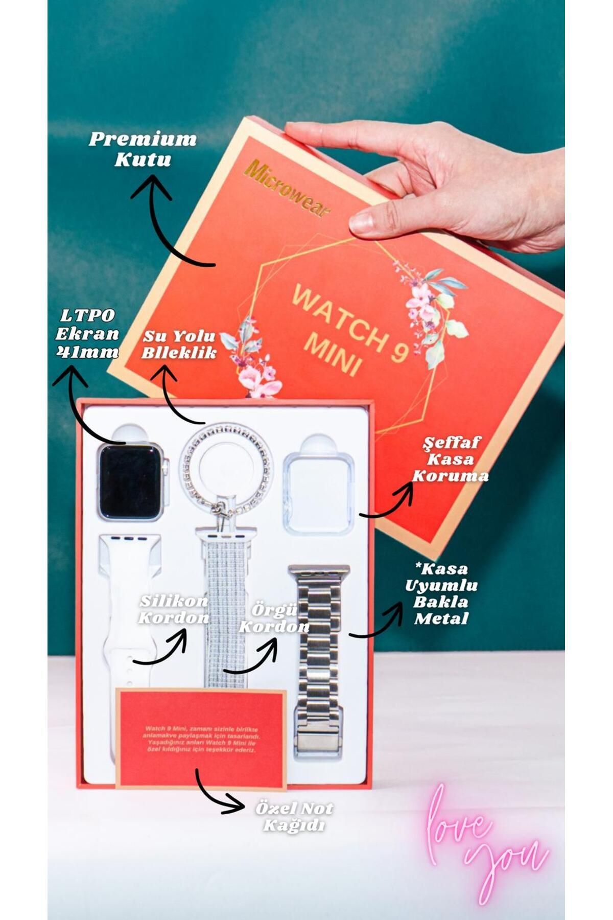 PİNK İTHALAT KADINLARIN FAOVERİSİ WATCH 9 G9MİNİ 41 MM AKILLI SAAT KONUŞMA ÖZELLİKLİ