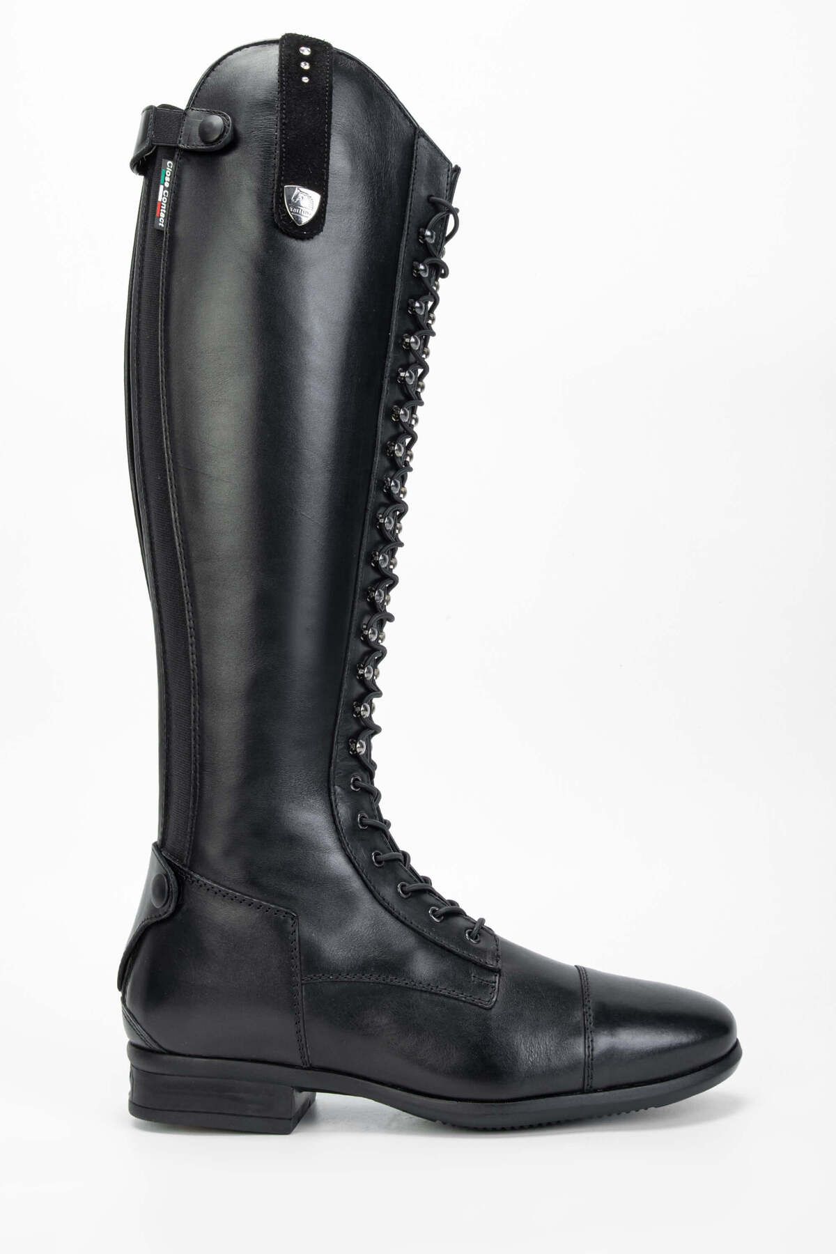 Tattini Unisex Hakiki Deri Siyah M/L Binici Cizmesi Çizme