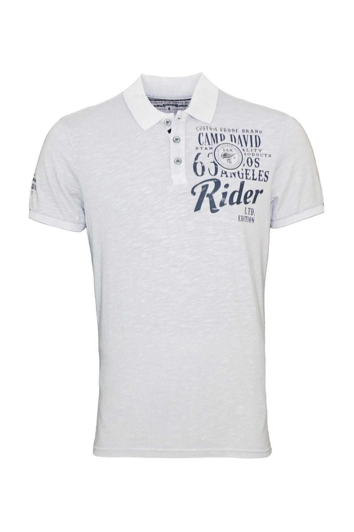 Camp David Poloshirt Grau Regular Fit