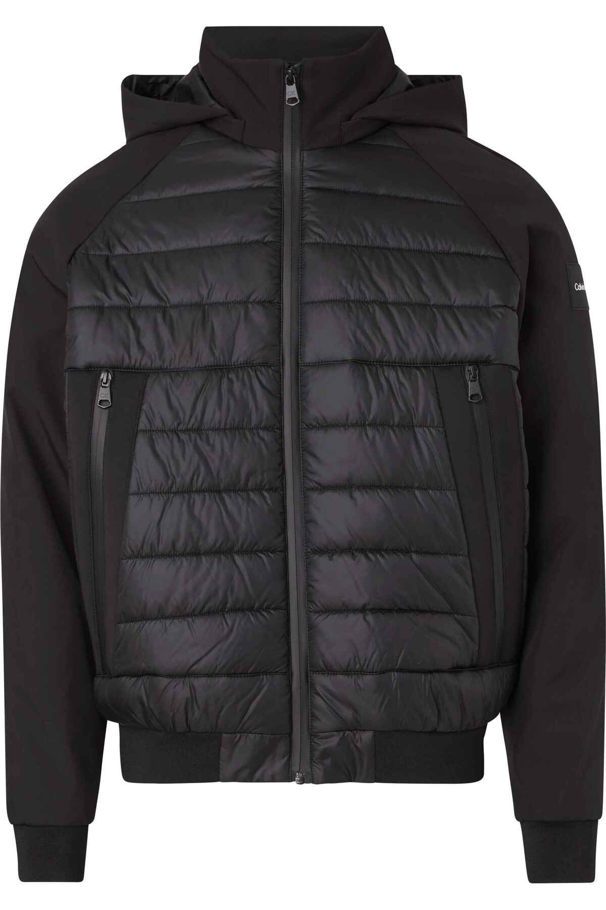 Calvin klein hotsell mixed media jacket